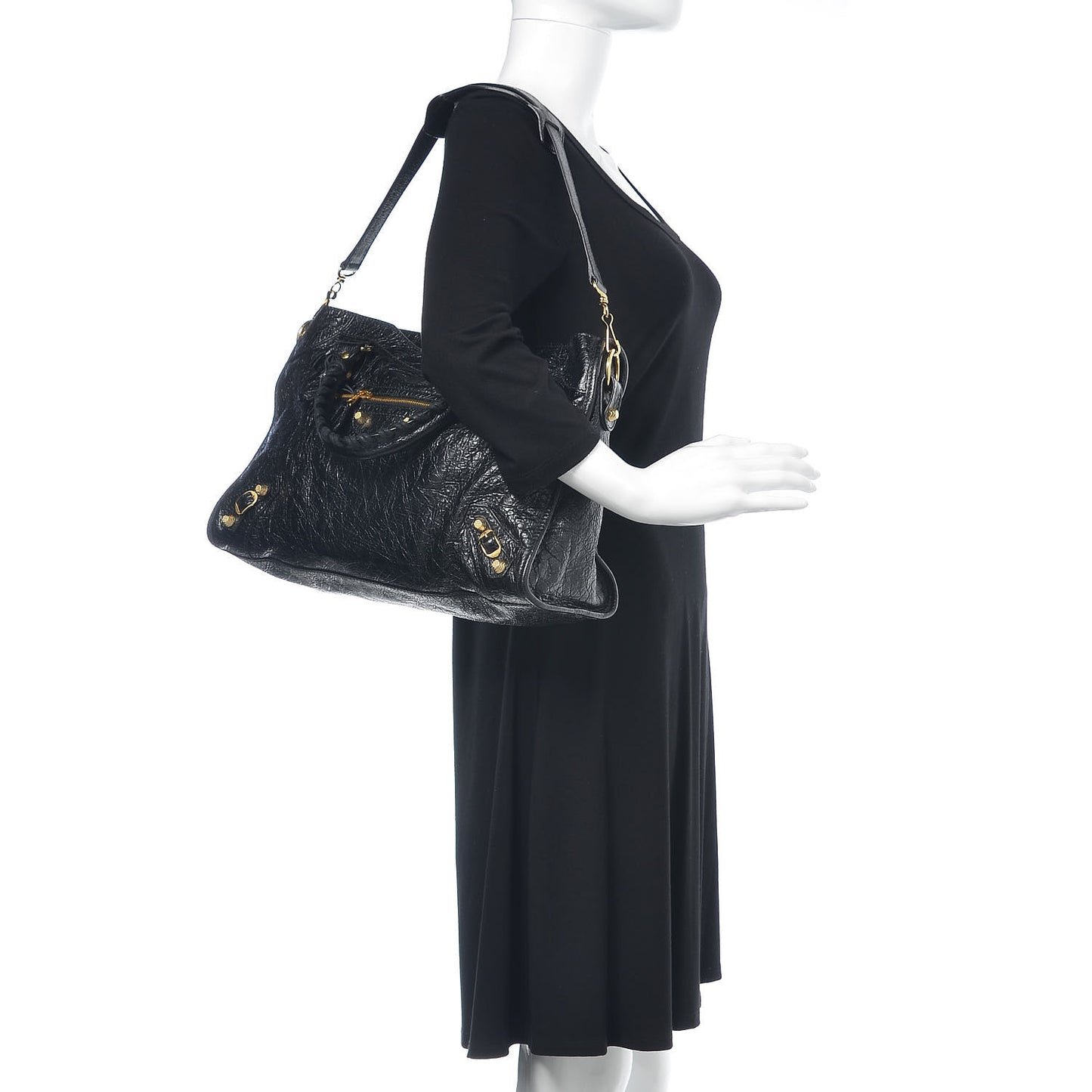 Agneau Giant 12 Gold Hardware City Black