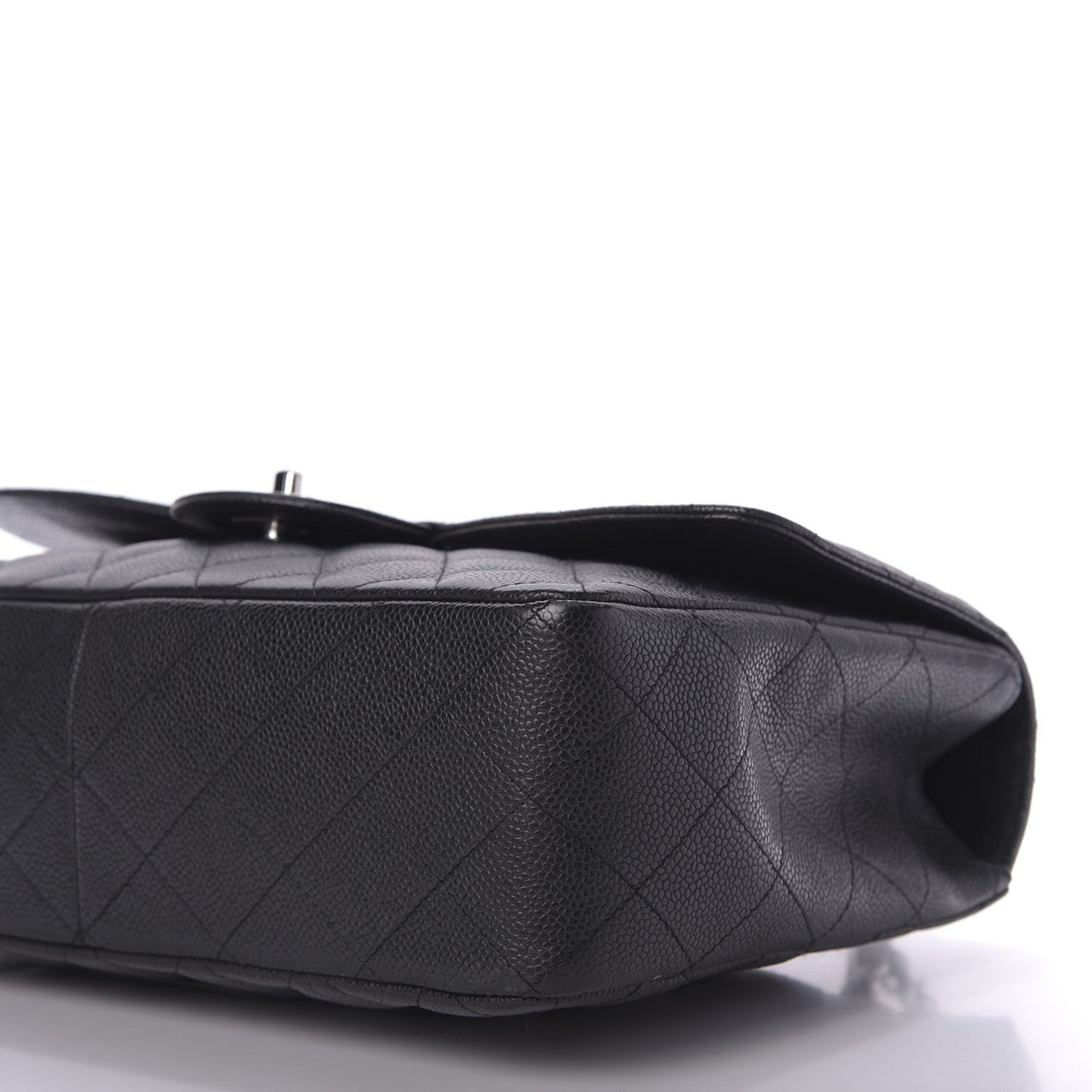 Caviar Quilted Jumbo Single Flap Black