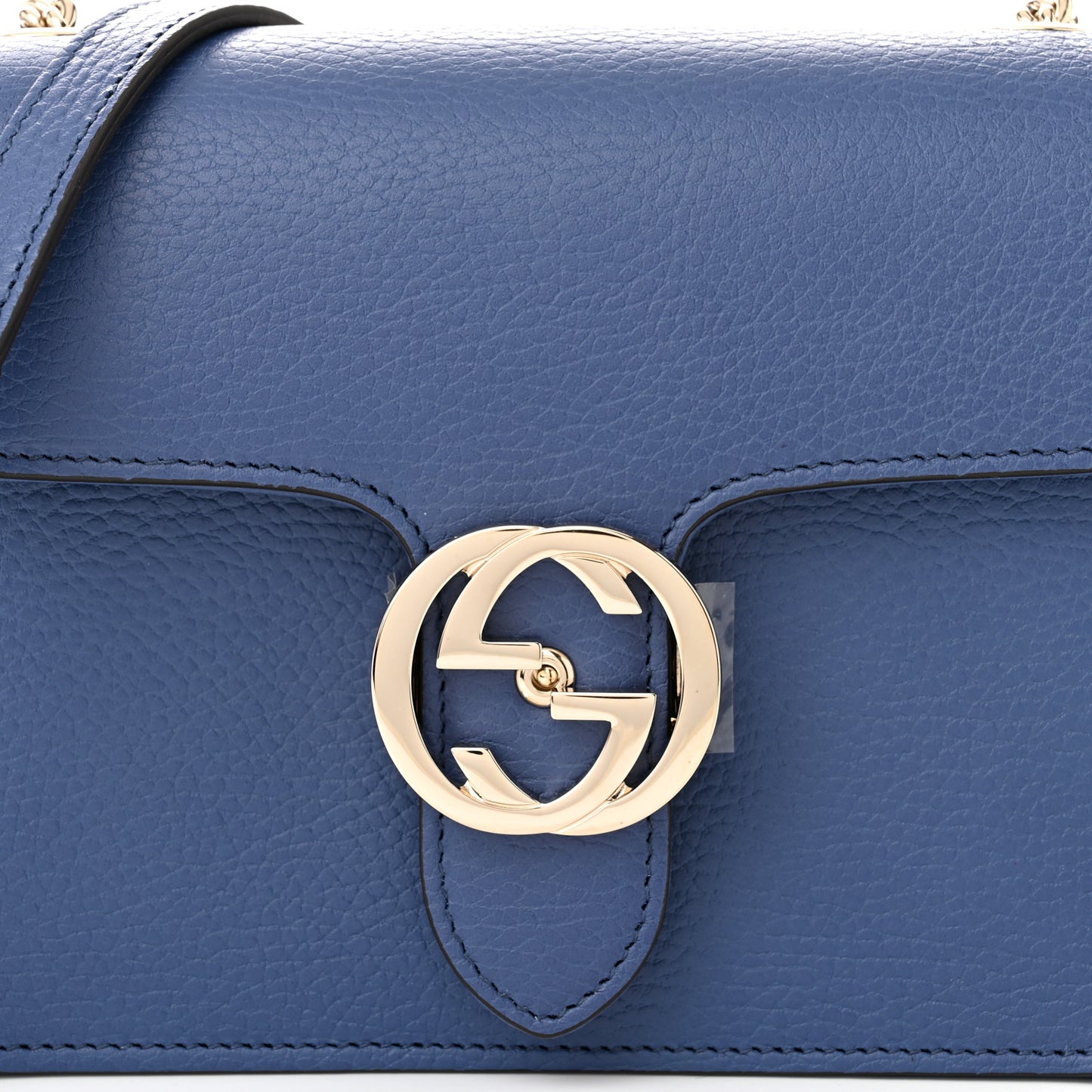 Dollar Calfskin Small Interlocking G Shoulder Bag Caspian