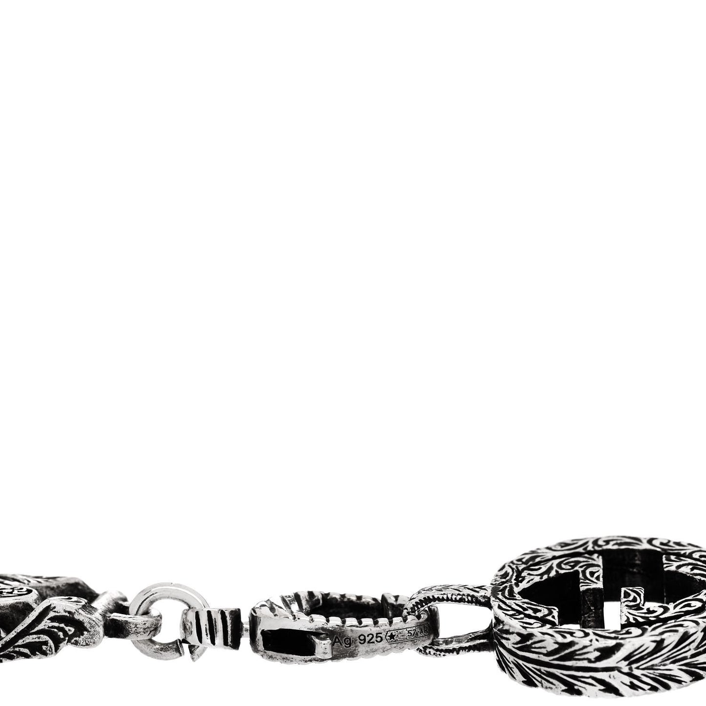 Sterling Silver Interlocking G Chain Bracelet
