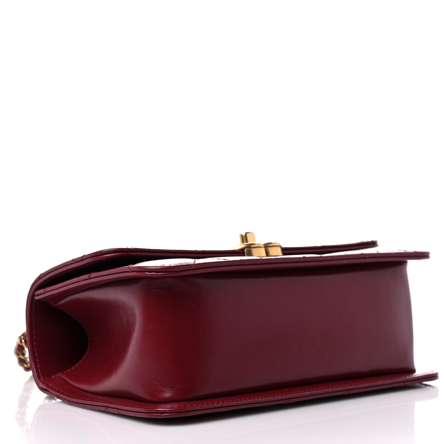 Chanel Calfskin Quilted Mini Perfect Fit Flap Burgundy 4 of 11