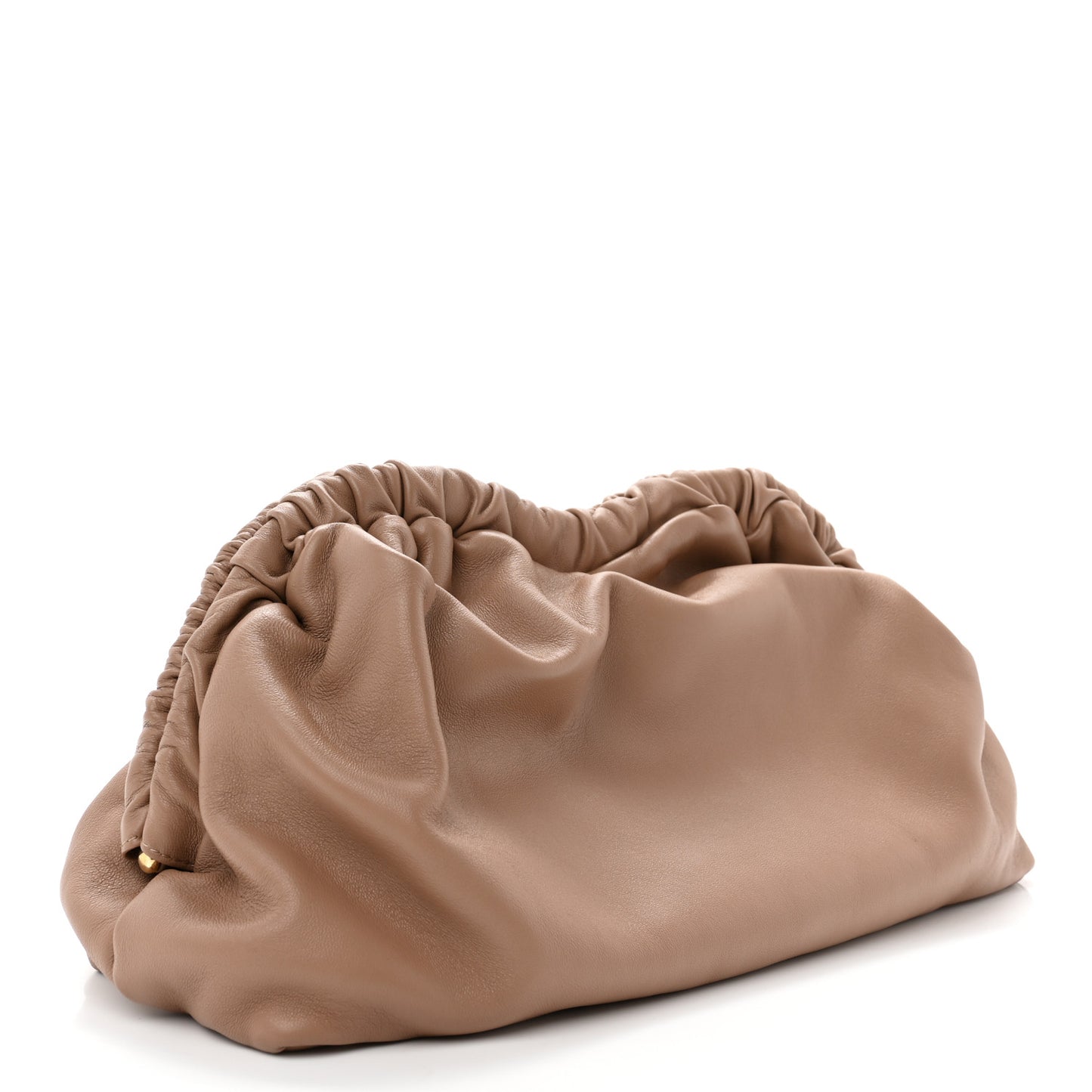 Lambskin Cloud Clutch Biscotto