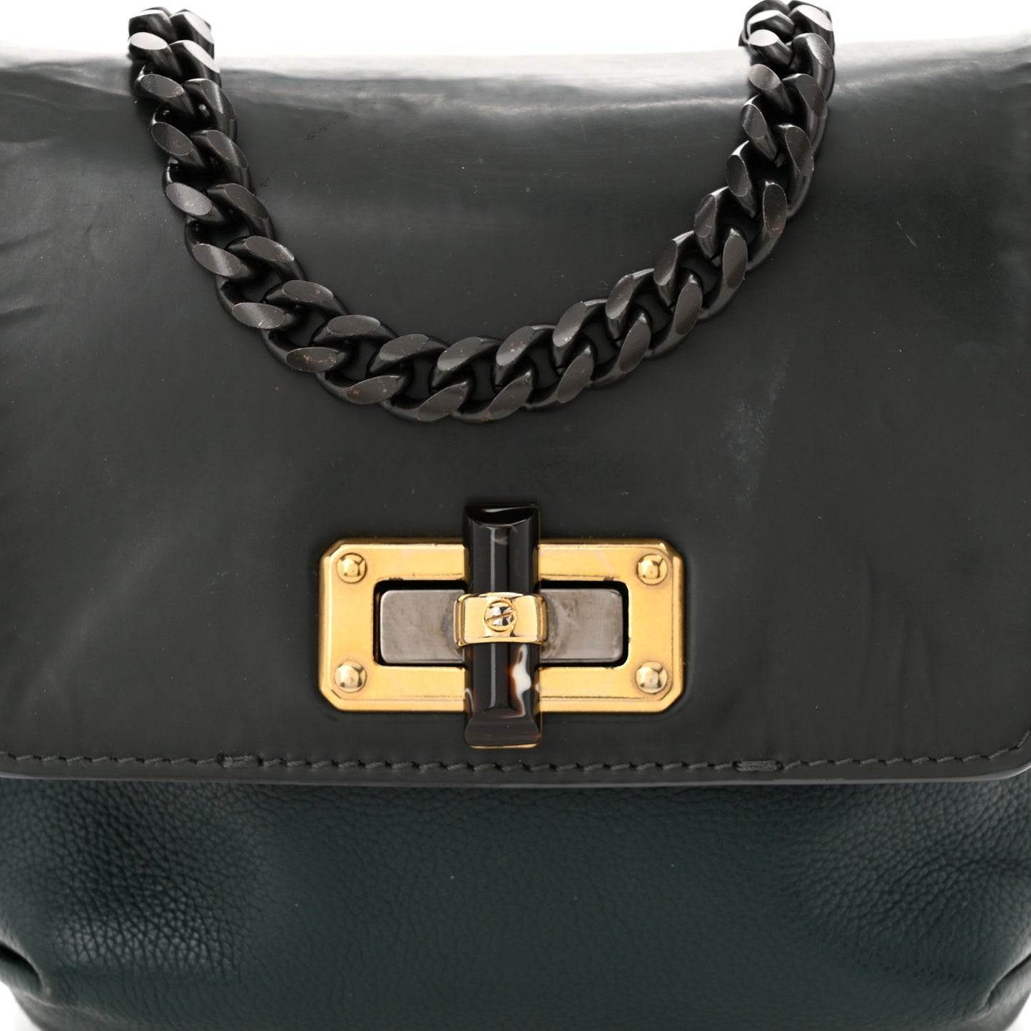 Calfskin Mini Happy Edgy Crossbody Green