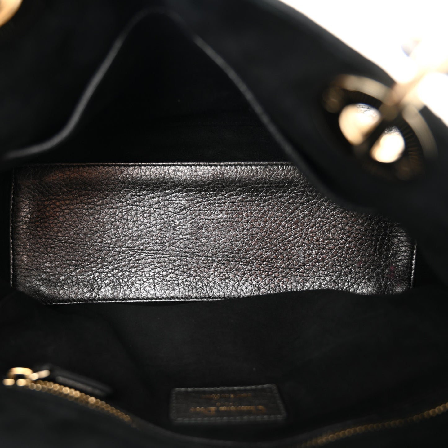 Metallic Grained Calfskin Cannage Medium Supple Lady Dior Steel