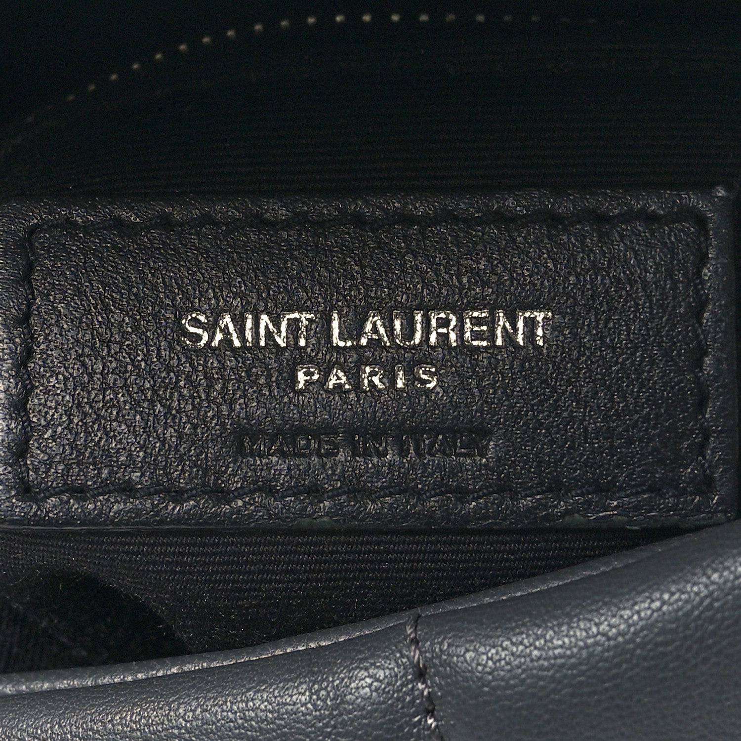 Saint Laurent Lambskin Quilted Small Loulou Puffer Monogram Chain Satchel Concrete 6 of 10