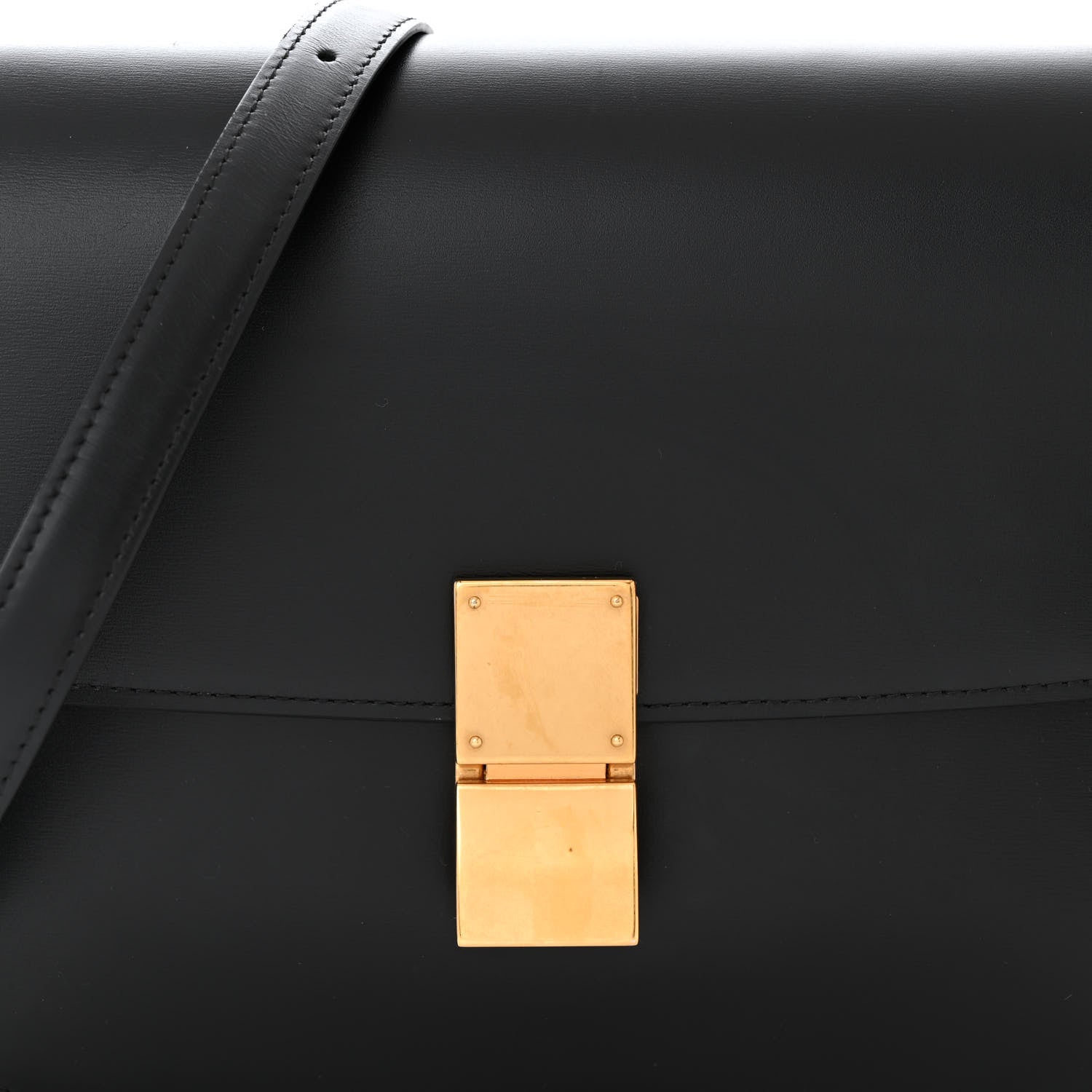Celine Box Calfskin Medium Classic Box Flap Bag Black 8 of 10