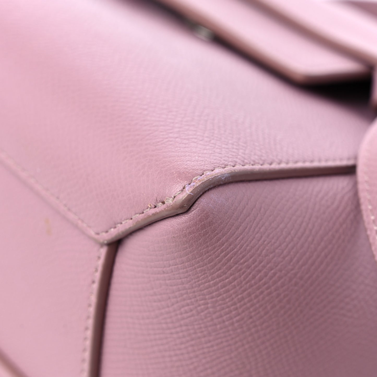Grained Calfskin Nano Belt Bag Rose Quartz