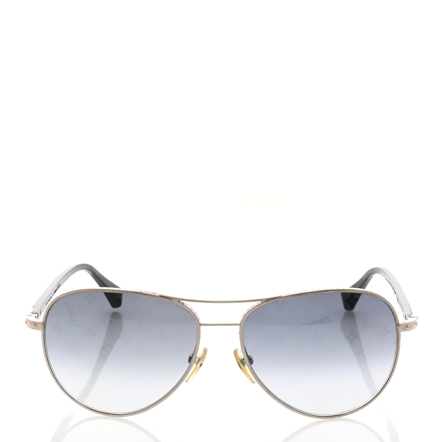Louis Vuitton Monogram Conspiration Pilote Sunglasses Z0165U Argent 2 of 7