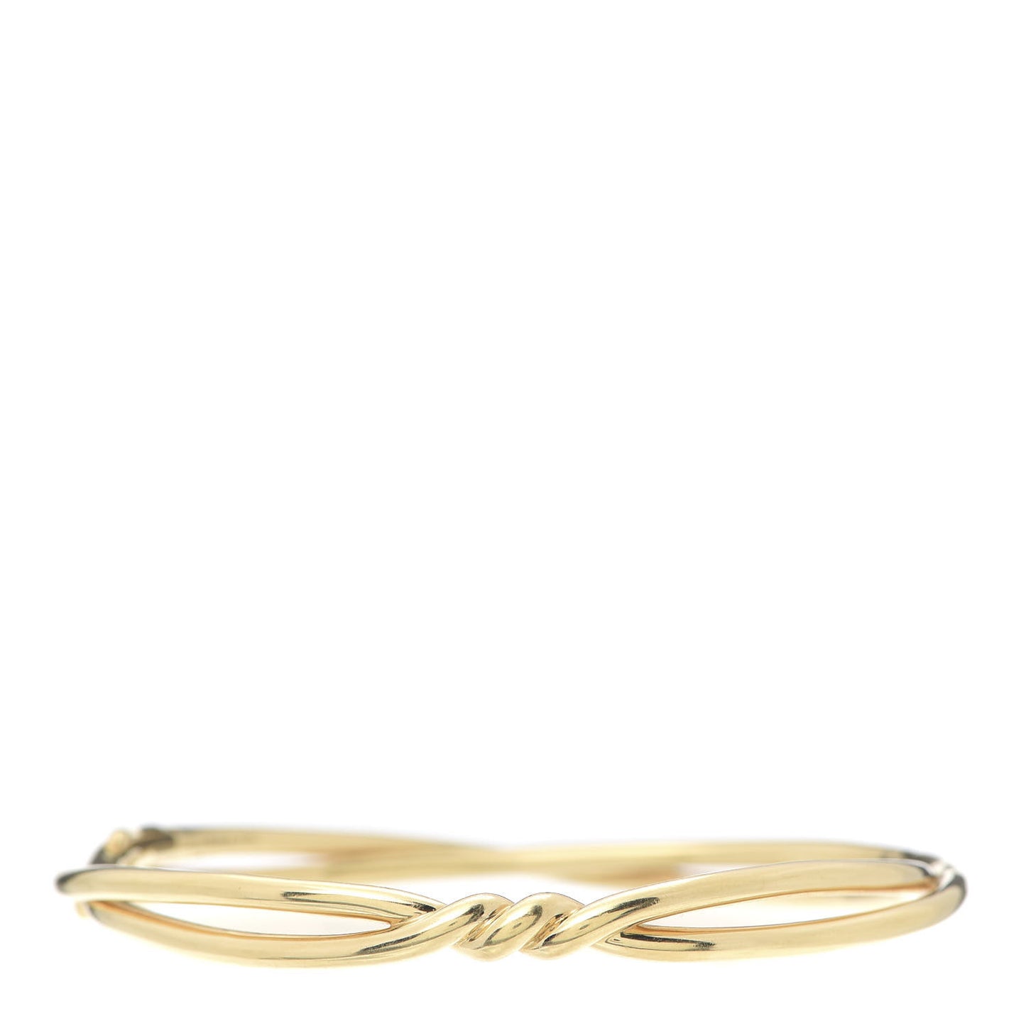 18K Yellow Gold Continuance Center Twist Bracelet