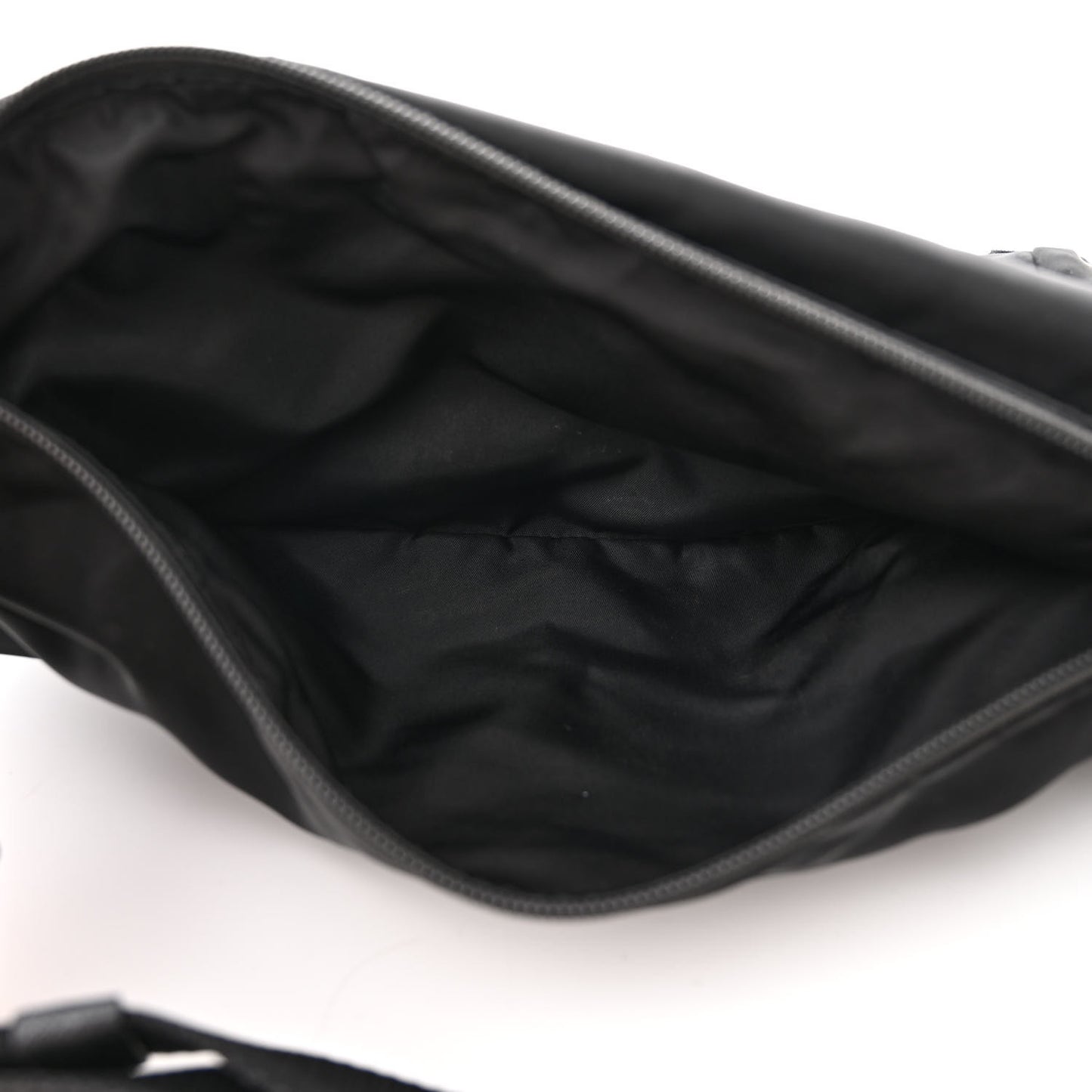 Re-Nylon Saffiano Sling Bag Black