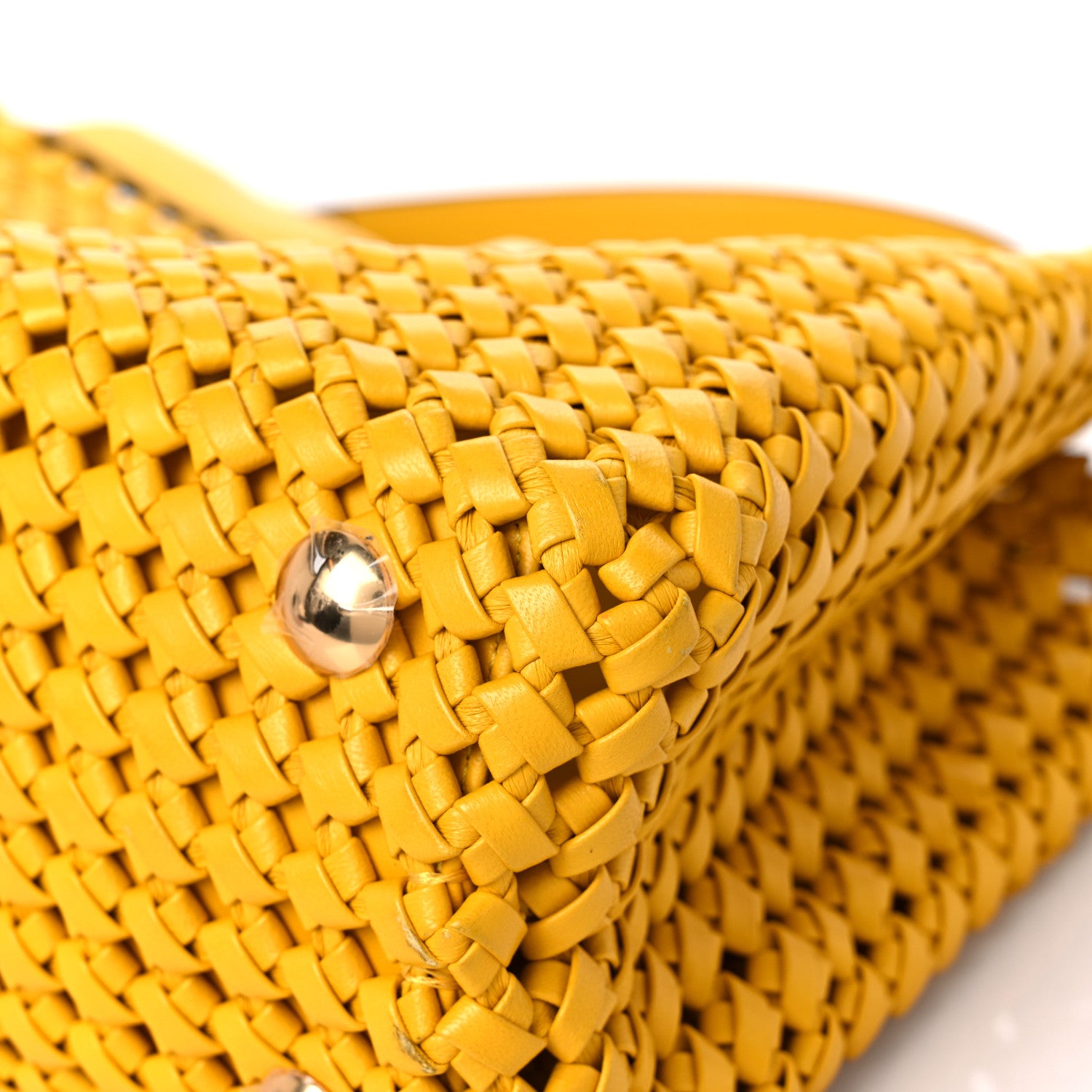 Fendi Nappa Matisse Intreccio Medium Peekaboo Iconic Satchel Mimosa 9 of 17