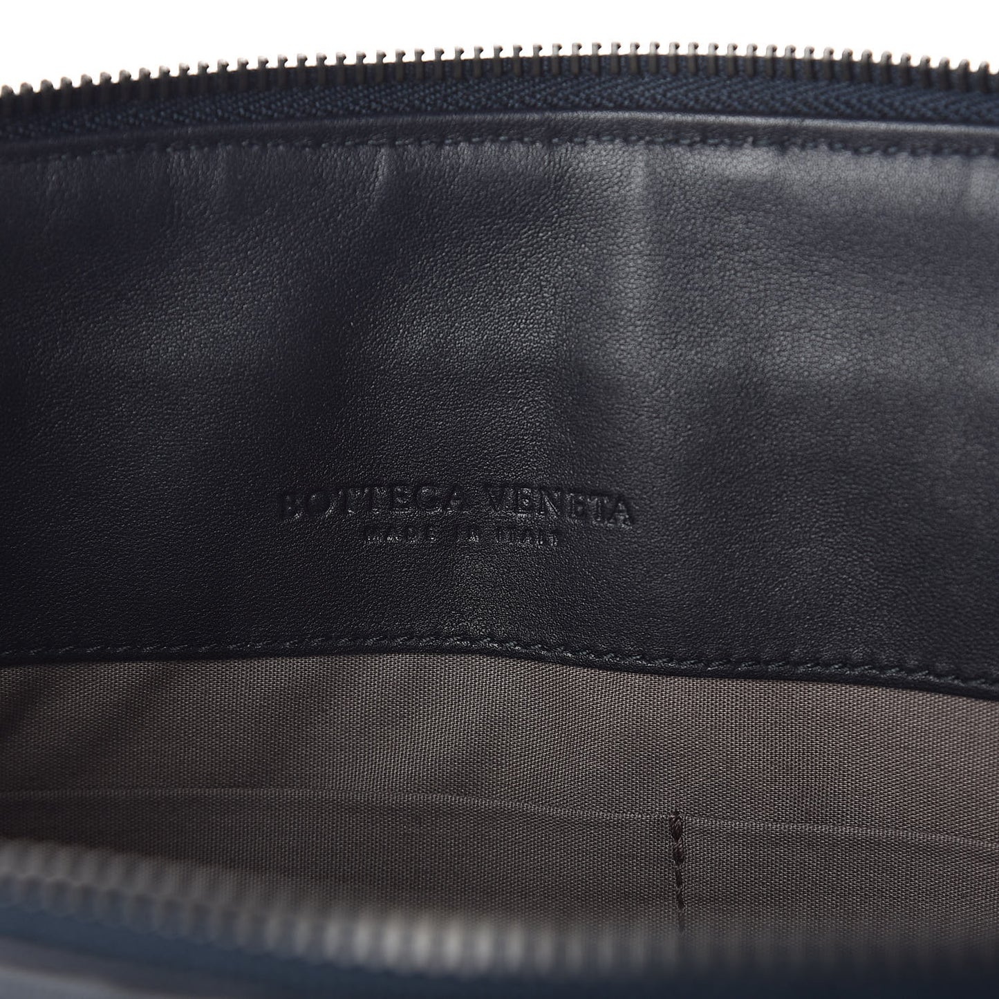 Nappa Intrecciato Document Case Tourmaline Cobalt Blue