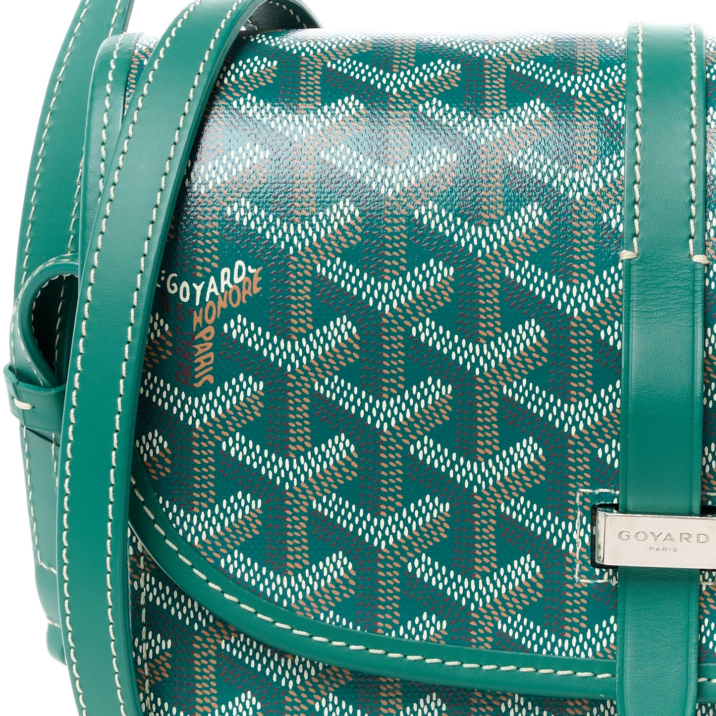 Goyardine Belvedere II PM Messenger Bag Green