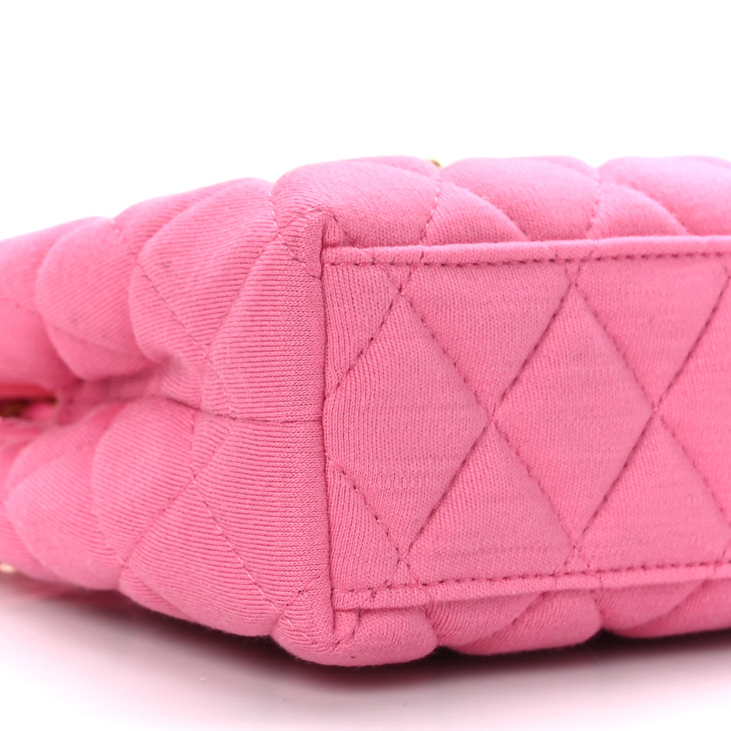 Chanel Jersey Quilted Nano Kelly Shopper Pink 9 of 9