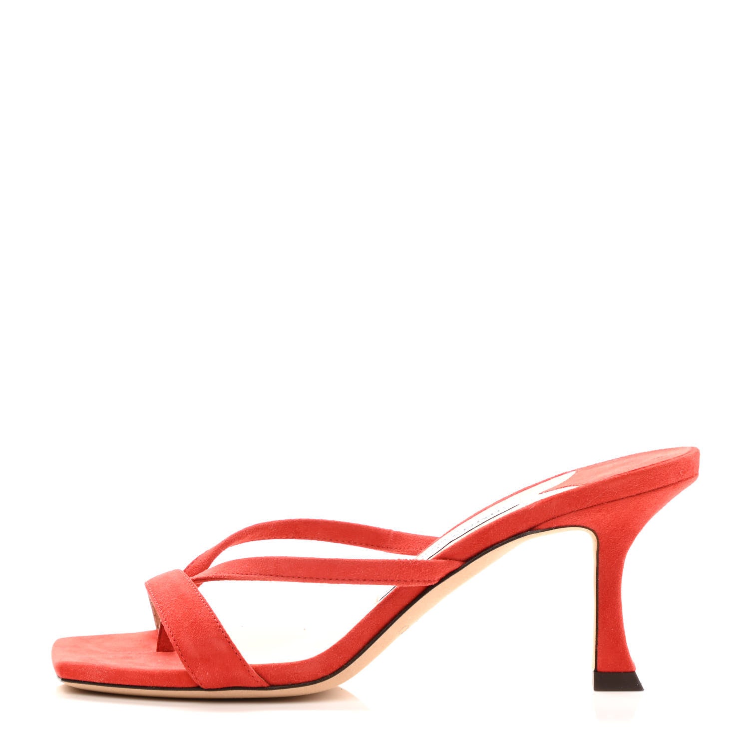 Jimmy Choo Suede Maelie 70 Mule Pumps 35 Red 1 of 7