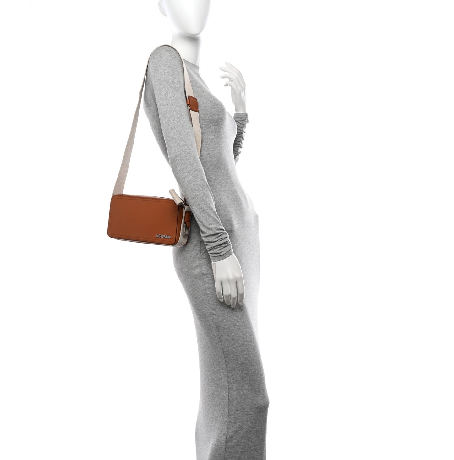 Smooth Calfskin Le Cuerda Horizontal Light Brown