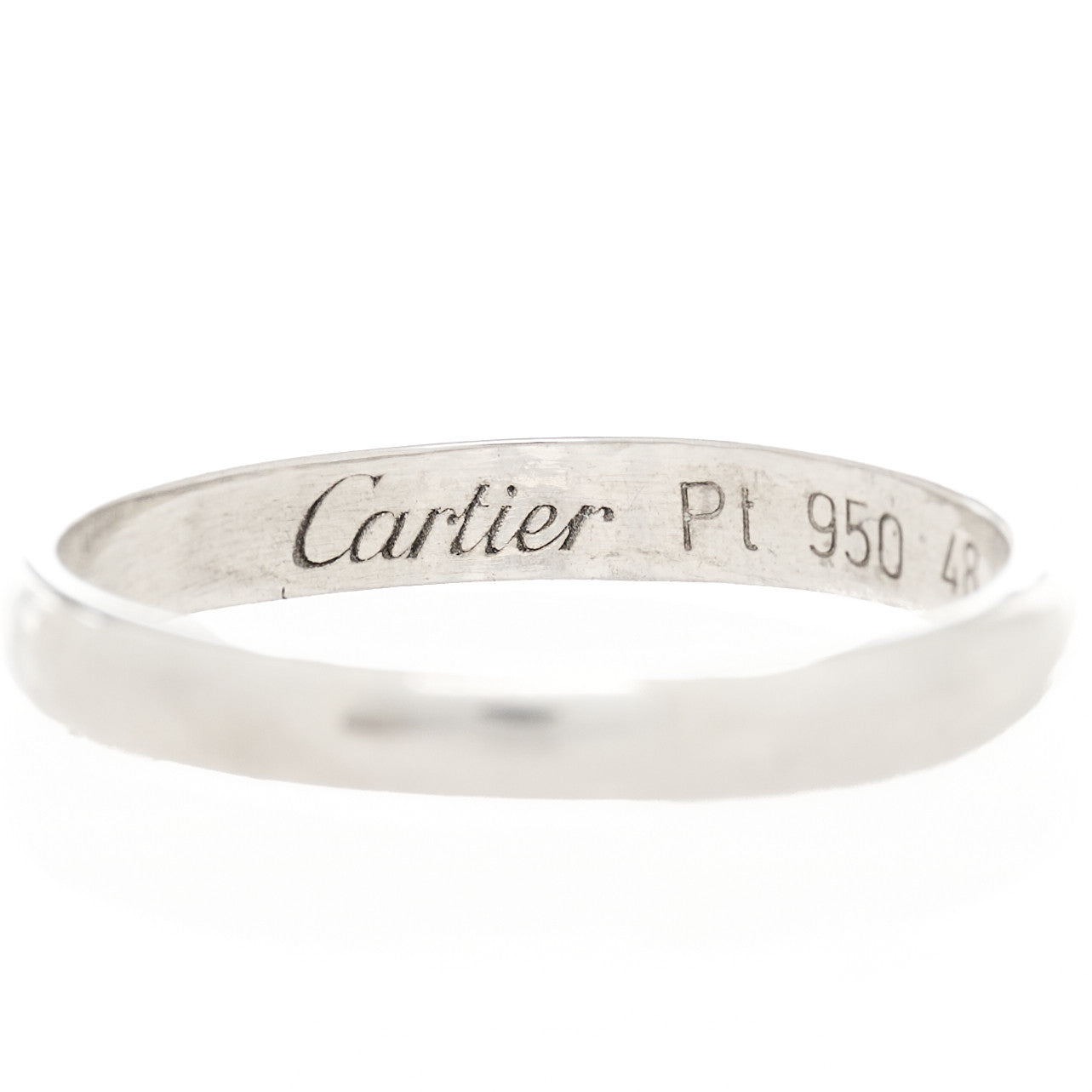 Platinum Diamond 2.6mm 1895 Wedding Band Ring 51 5.75