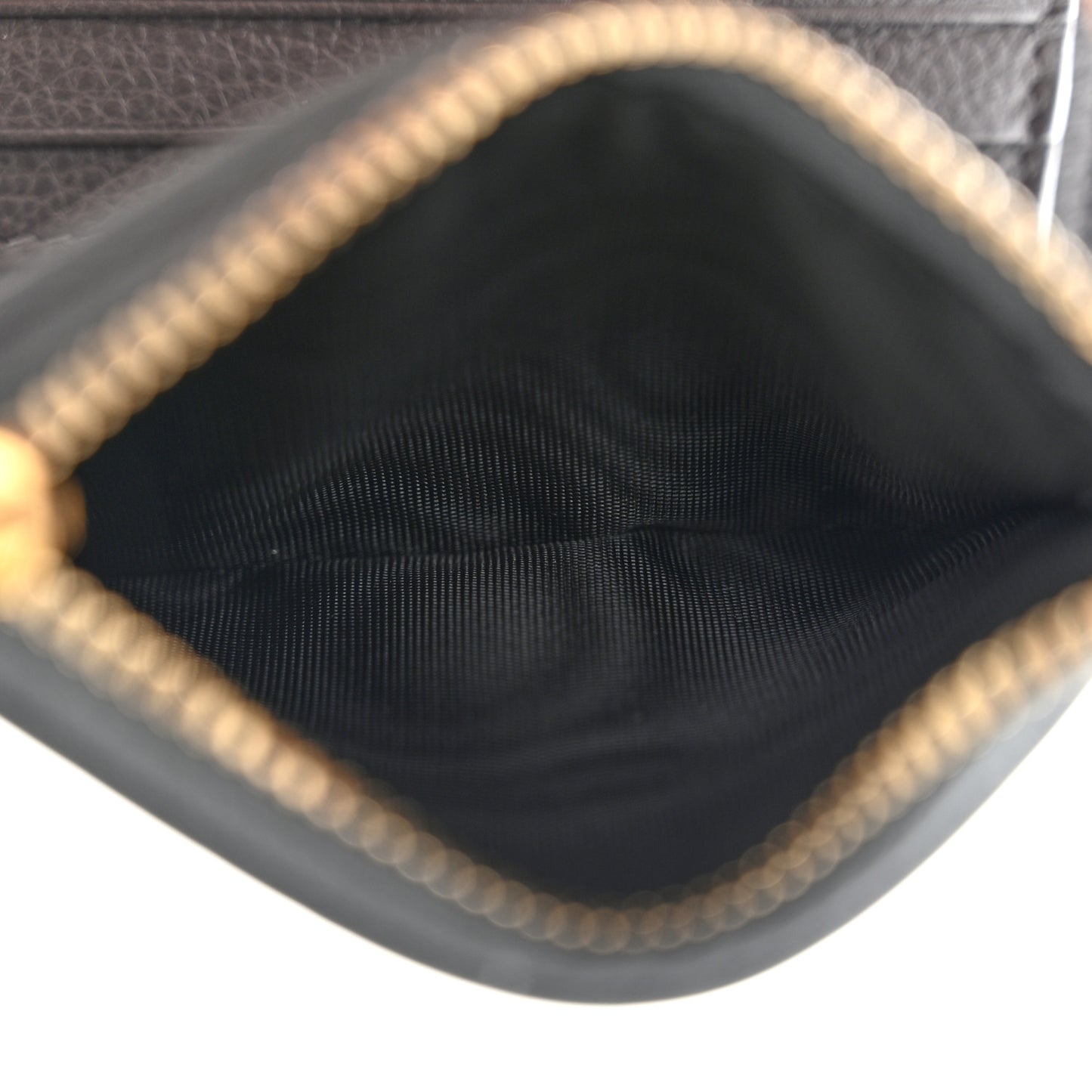 Calfskin Compact Zip Wallet Storm