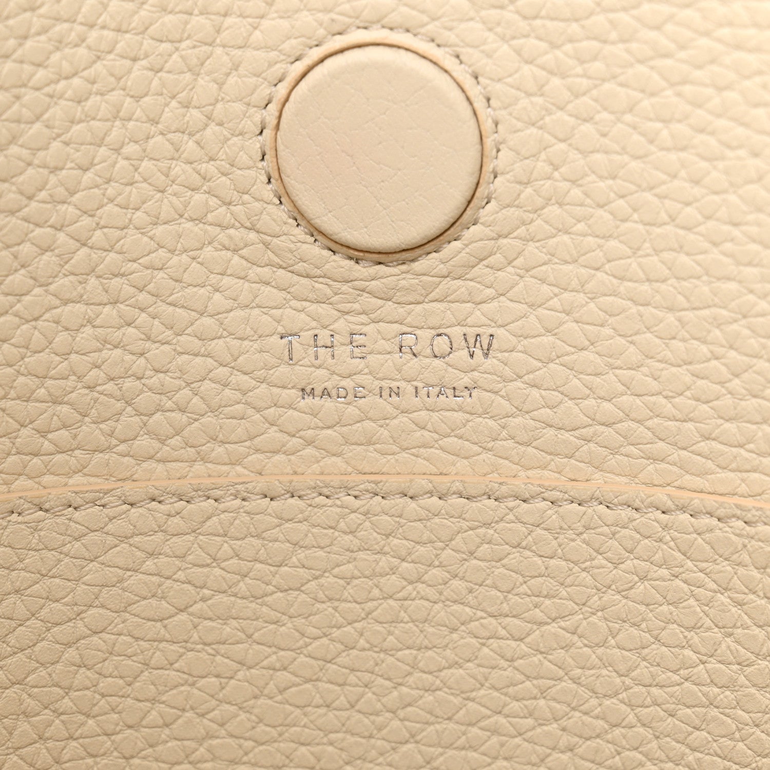 The Row Grained Calfskin Symmetric Tote Ivory 6 of 11