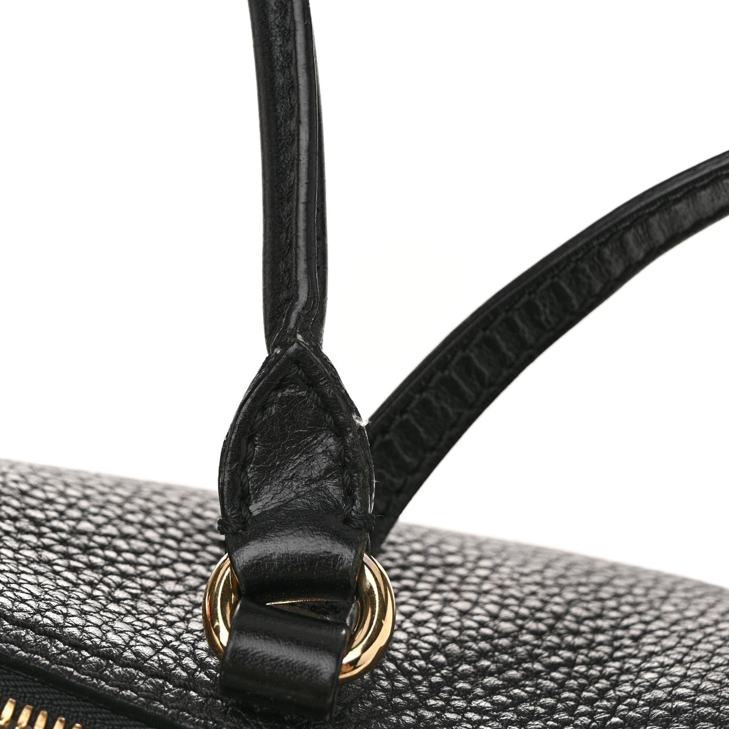 London Grainy Calfskin Small Salisbury Tote Black
