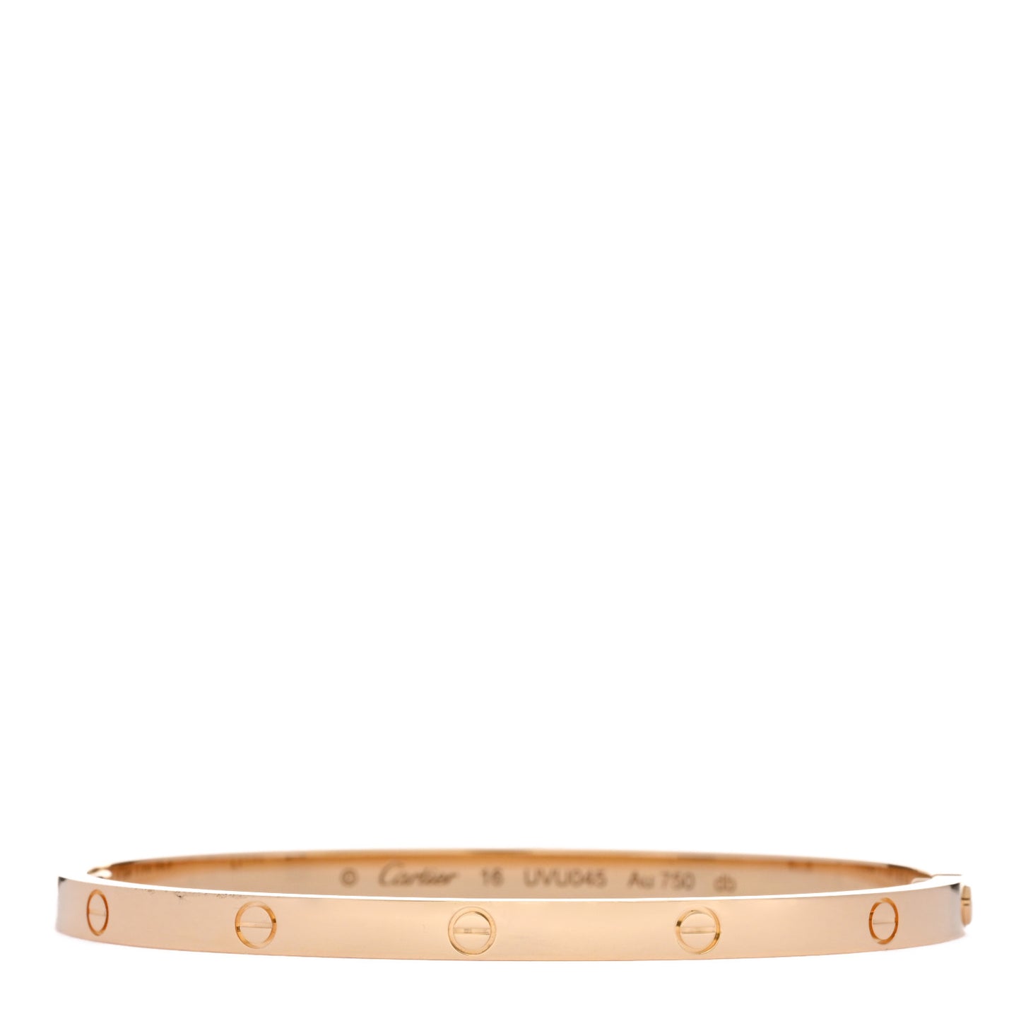 18K Yellow Gold Small LOVE Bracelet 16