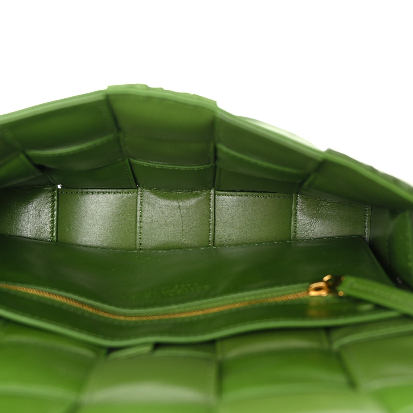 Calfskin Intreccio Plisse Cassette Crossbody Bag Avocado