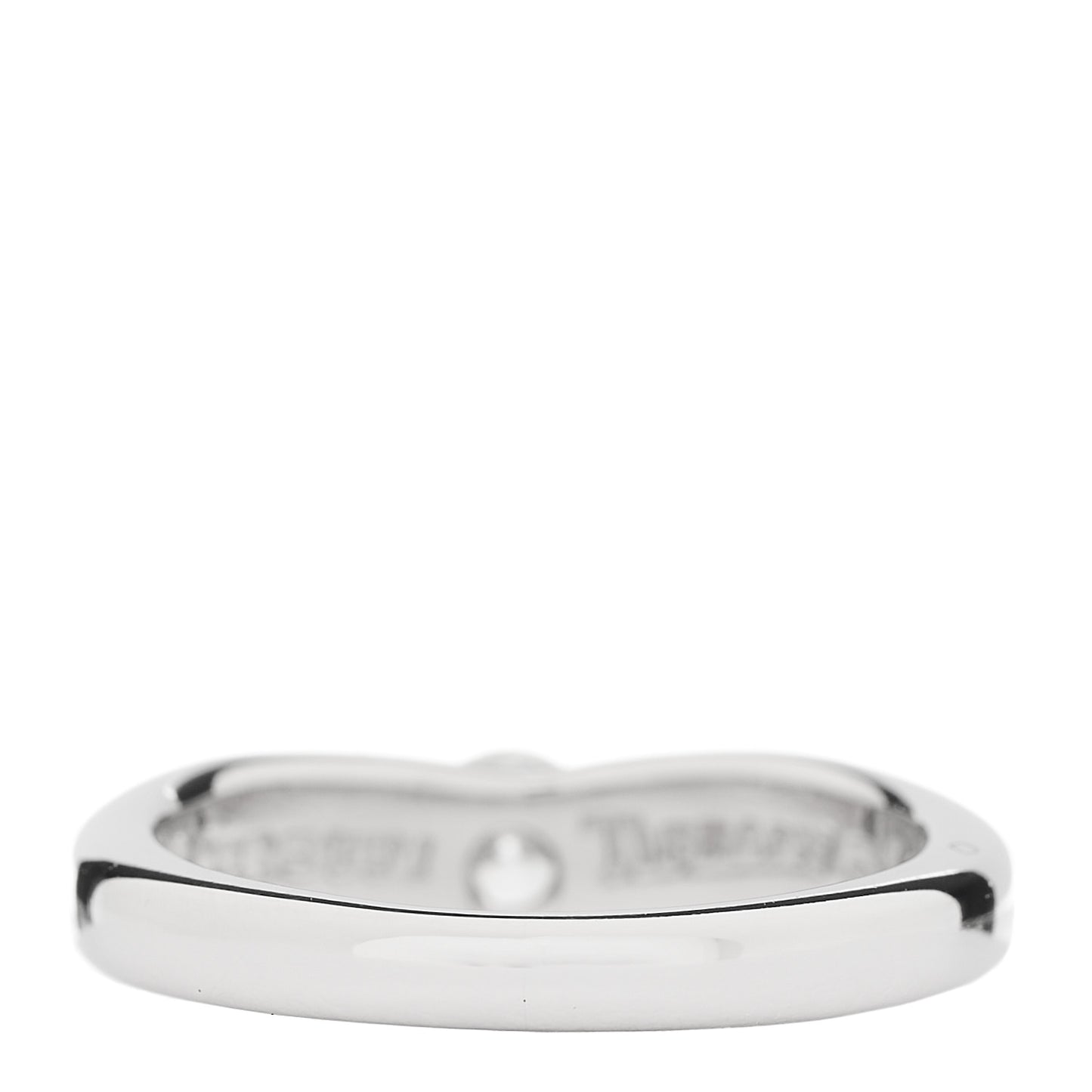 Platinum Diamond Elsa Peretti Curved Band Ring 47 4.25