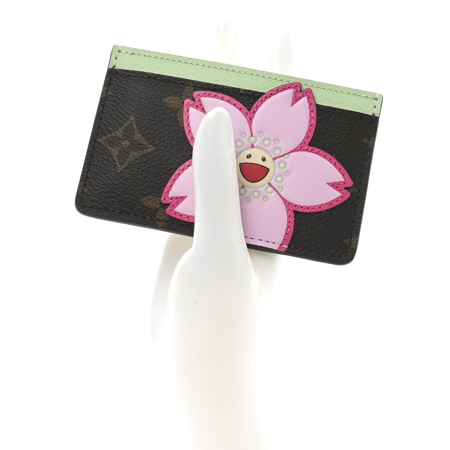 LV X TM Monogram Cherry Blossom Card Holder Sakura Brown