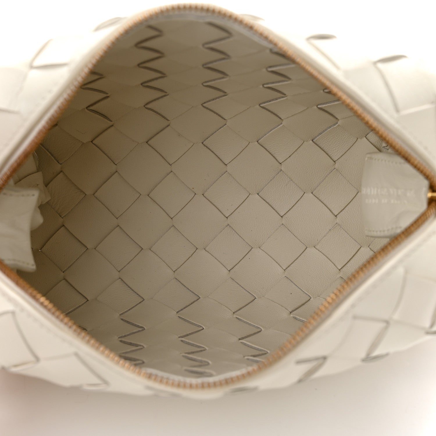 Bottega Veneta Nappa Intrecciato Metallic Knot Mini Loop Camera Bag Bone 5 of 9