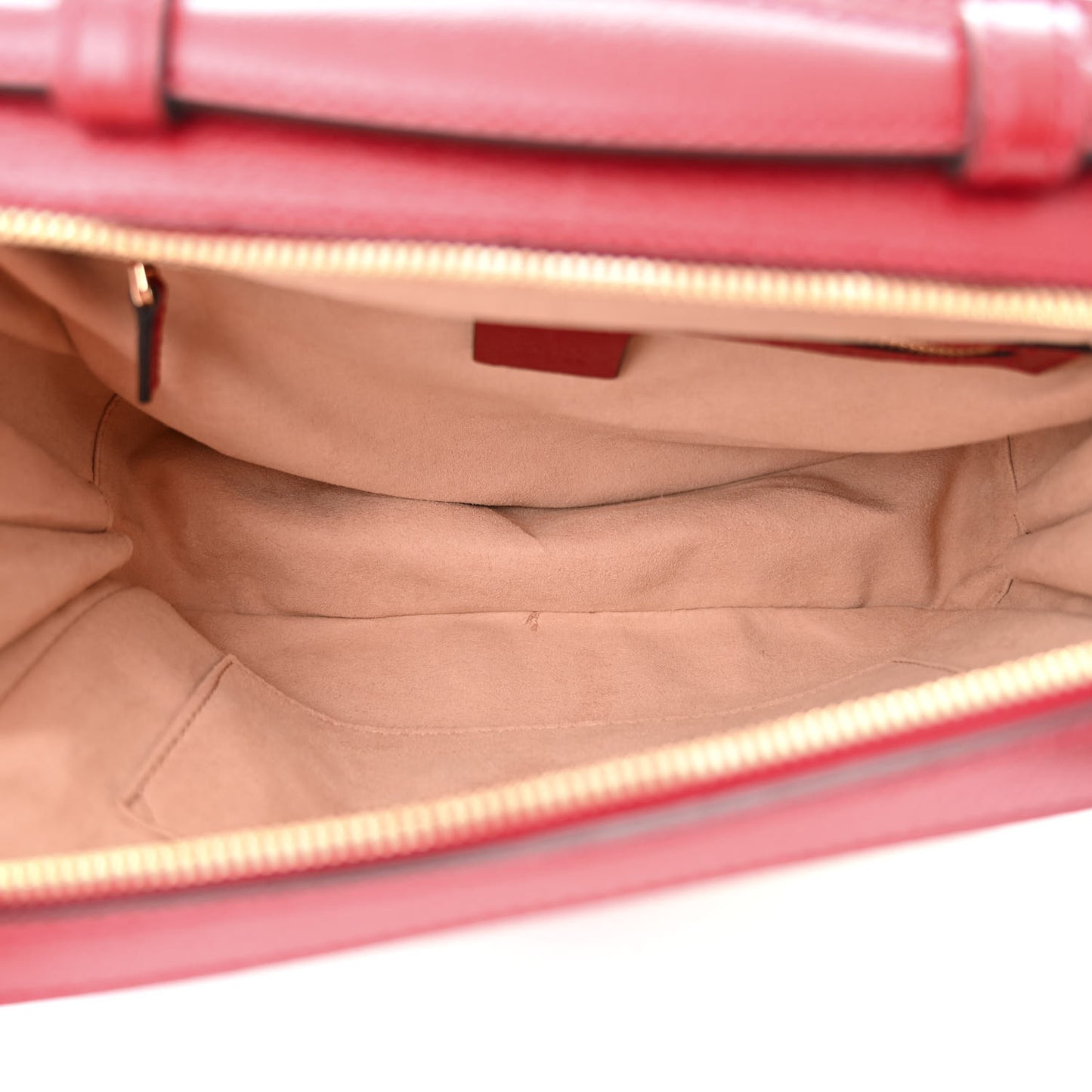 GG Supreme Monogram Flora Web Small Ophidia Top Handle Shoulder Bag Hibiscus Red