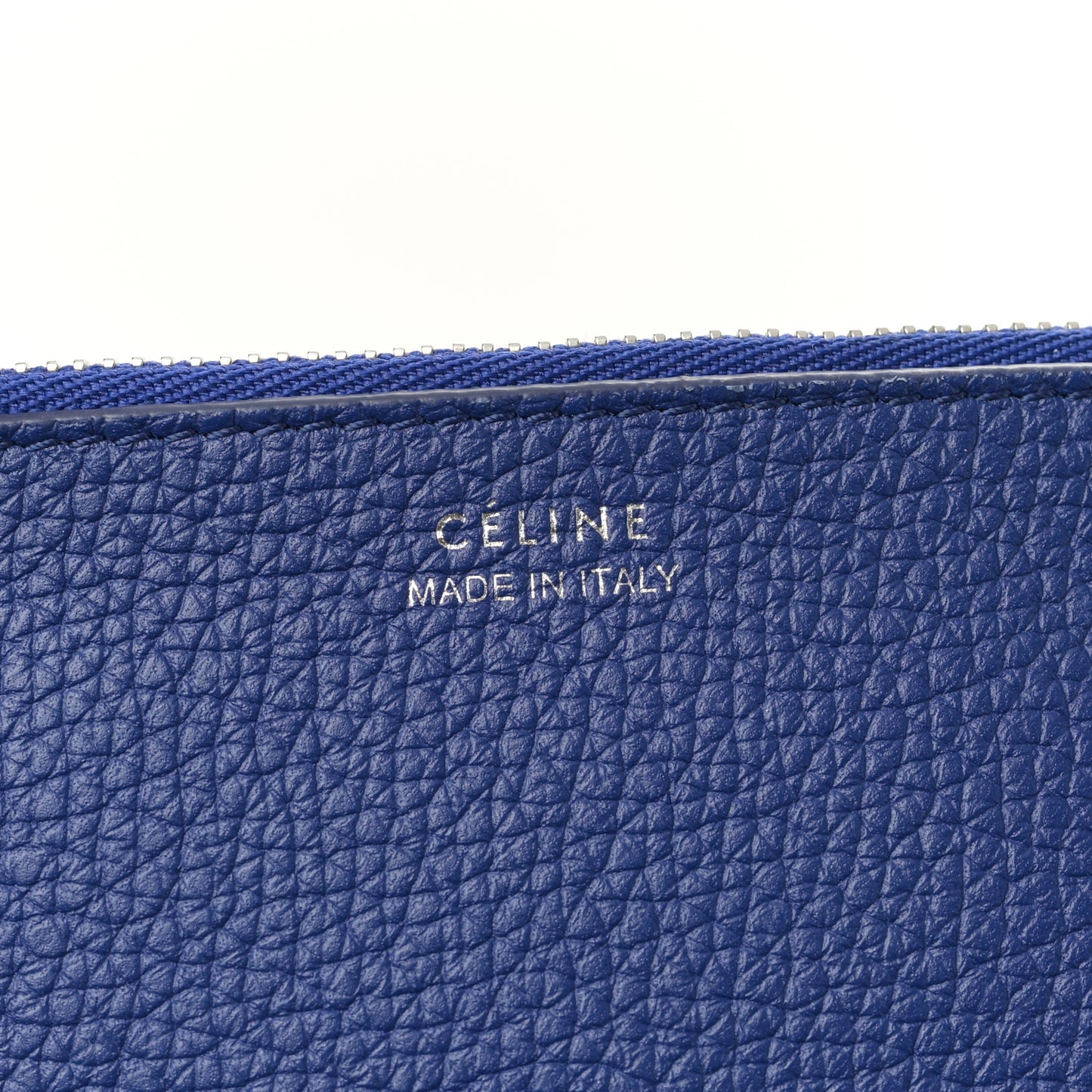 Supple Grained Calfskin Big Bag Bucket Cobalt