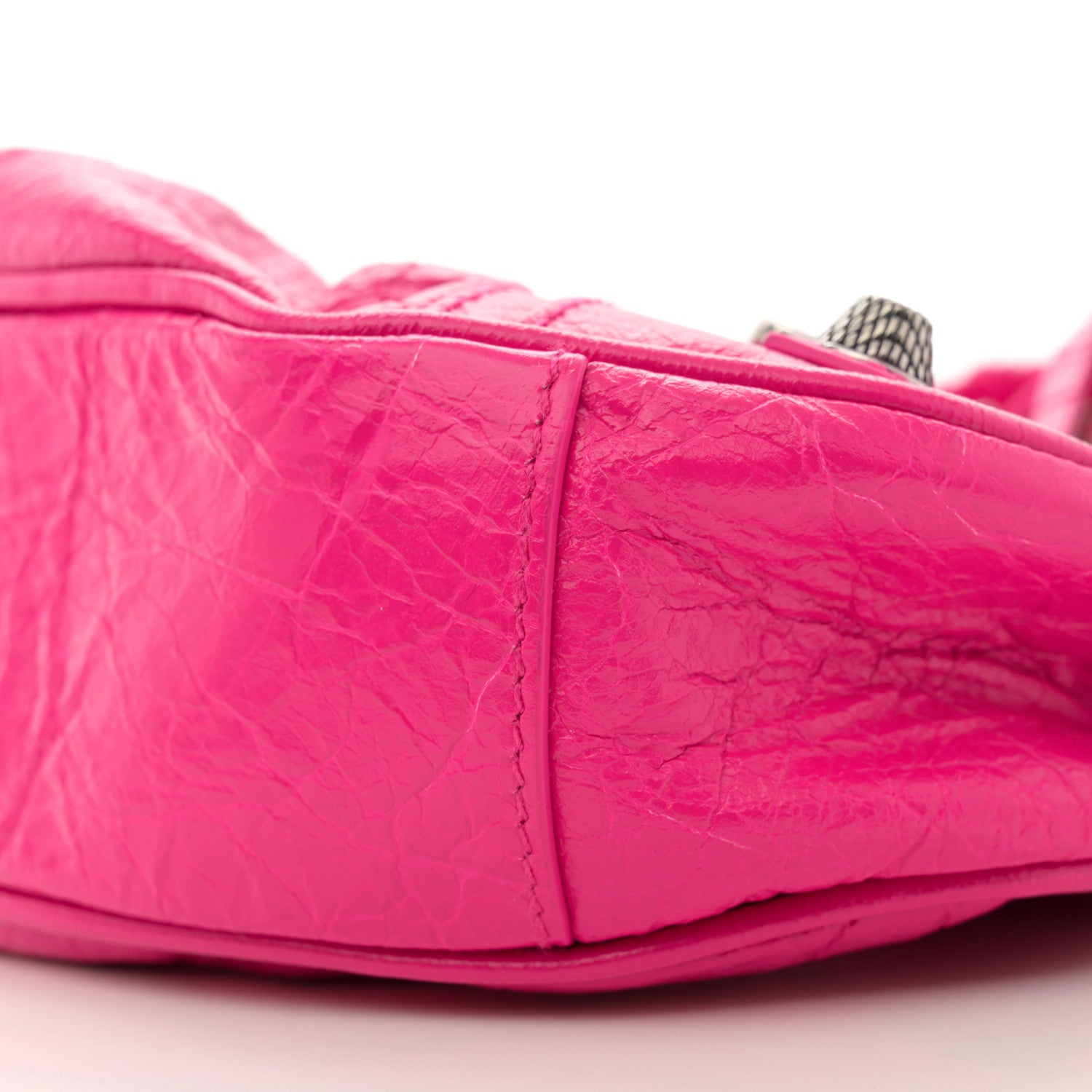 Balenciaga Agneau Arena Le Cagole Shoulder Bag XS Hot Pink 11 of 12