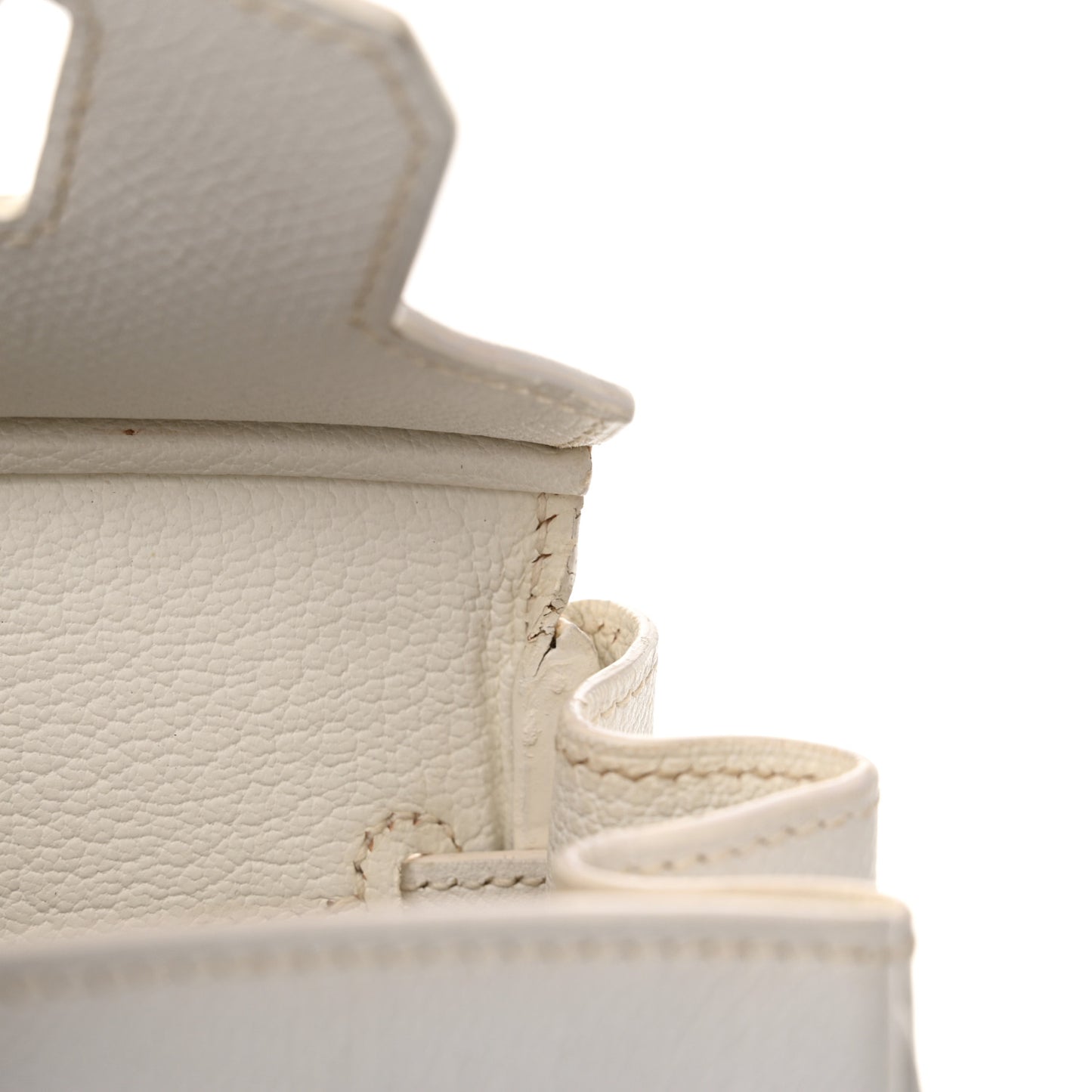 Epsom Birkin 25 White