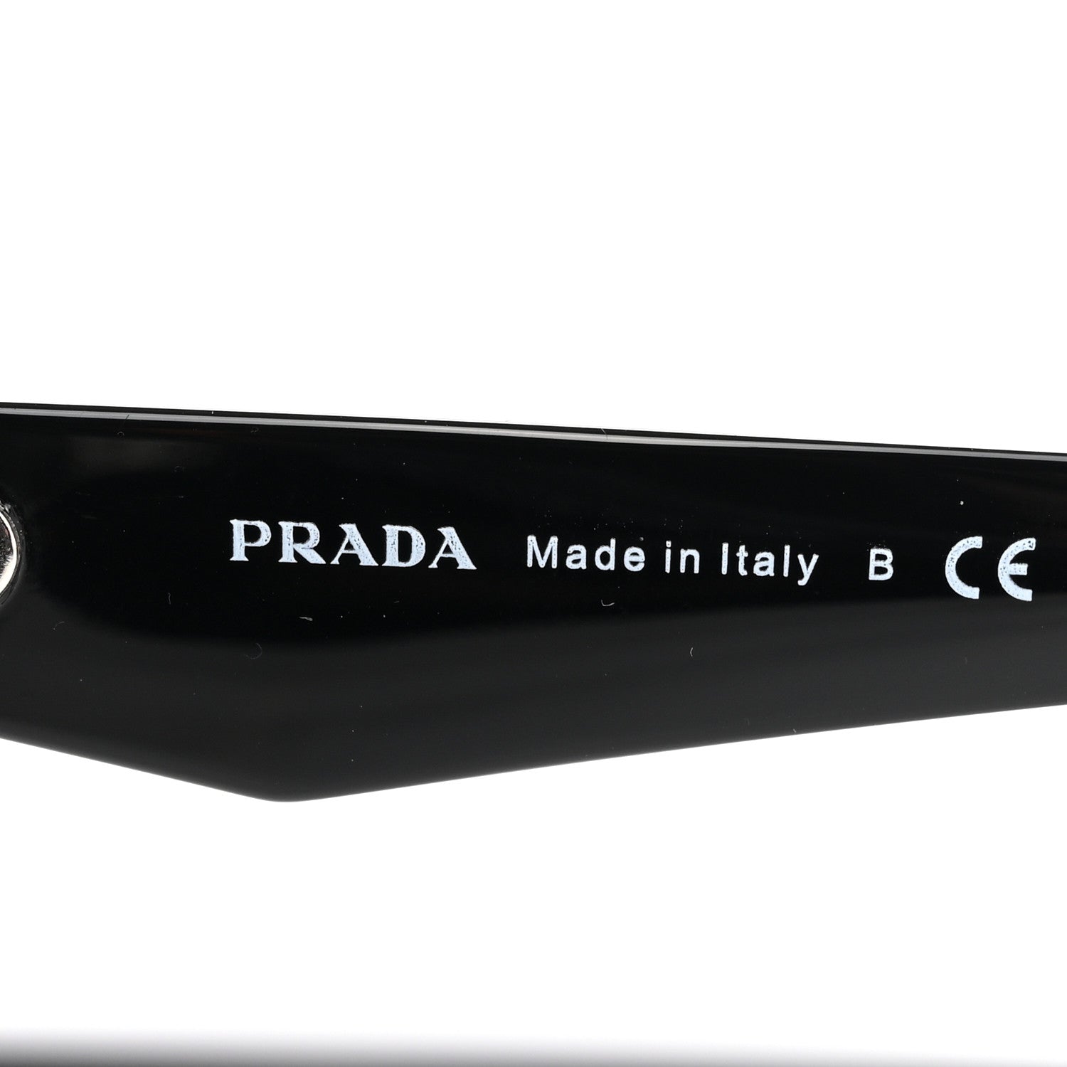 Prada Acetate Oval Sunglasses SPR 26Z Black 6 of 8