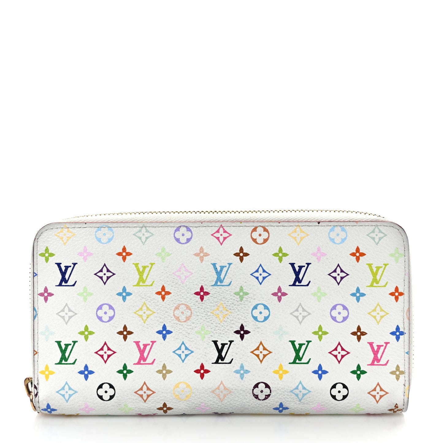 Monogram Multicolor Zippy Wallet White Litchi
