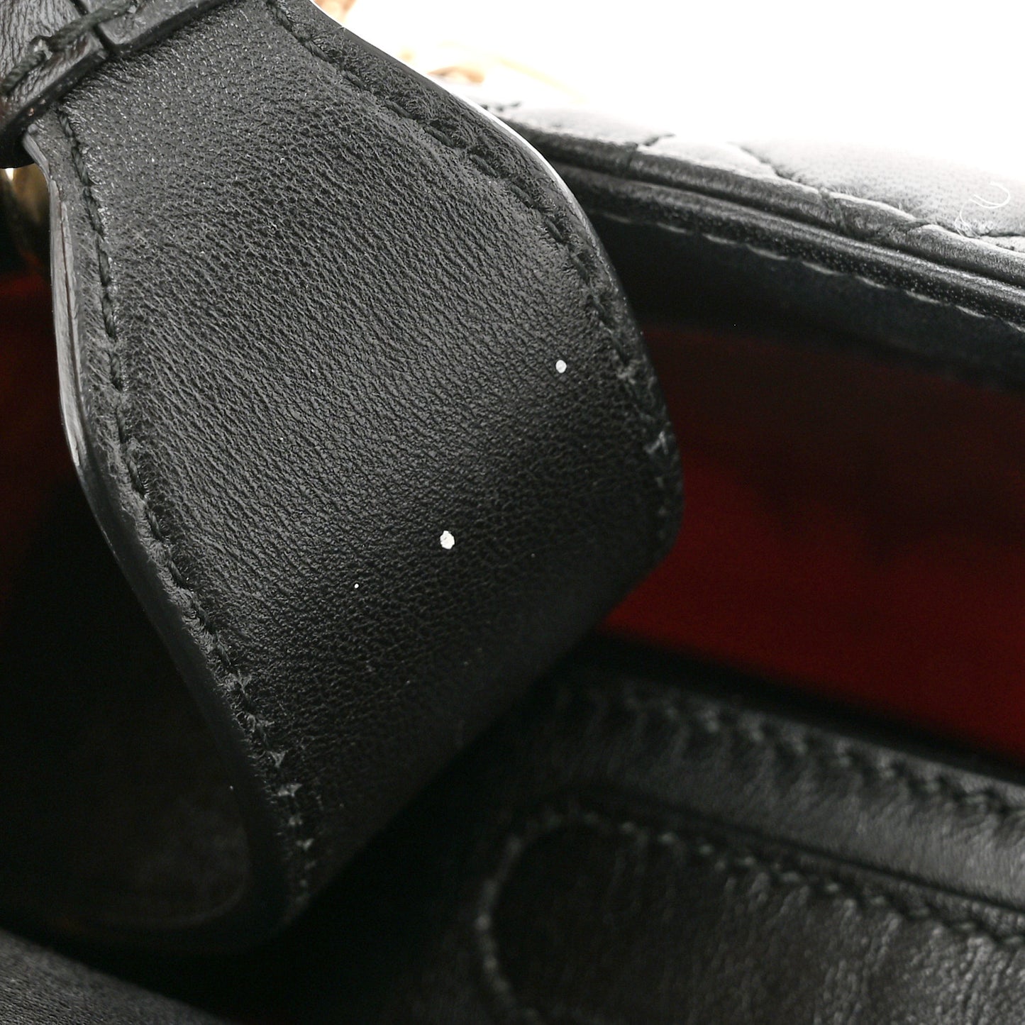 Lambskin Cannage Small Lucky Badges My Lady Dior Black