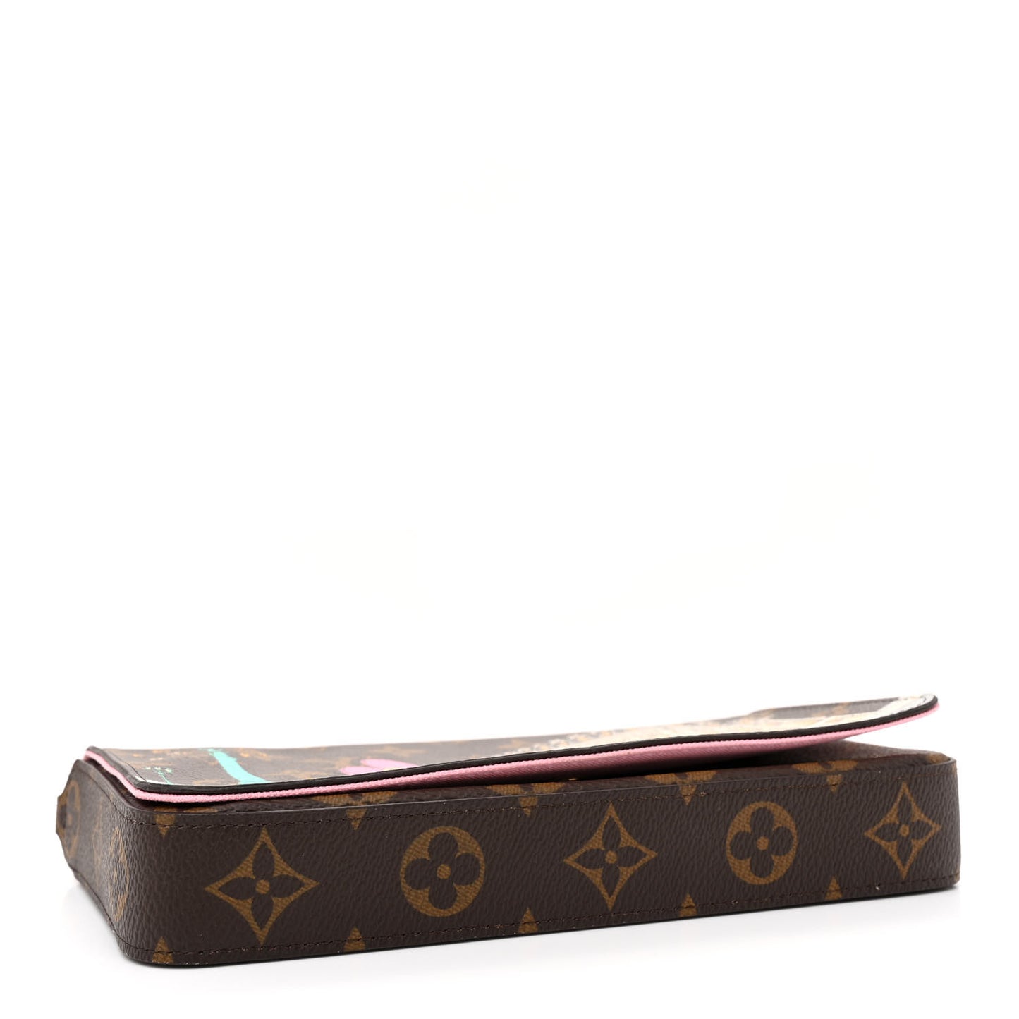 Monogram 2022 Christmas Animation Paris Pochette Felicie Chain Wallet Pink