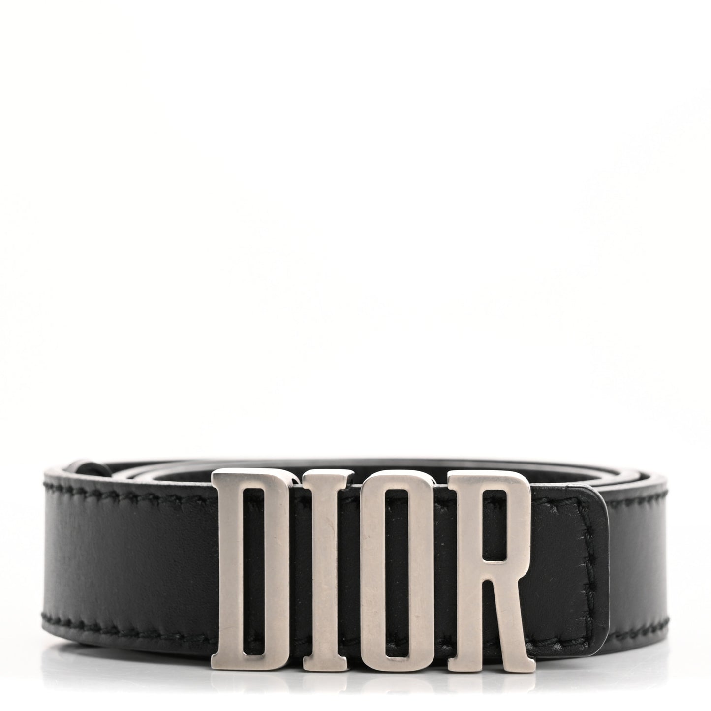 Calfskin D Fence Belt 80 Black