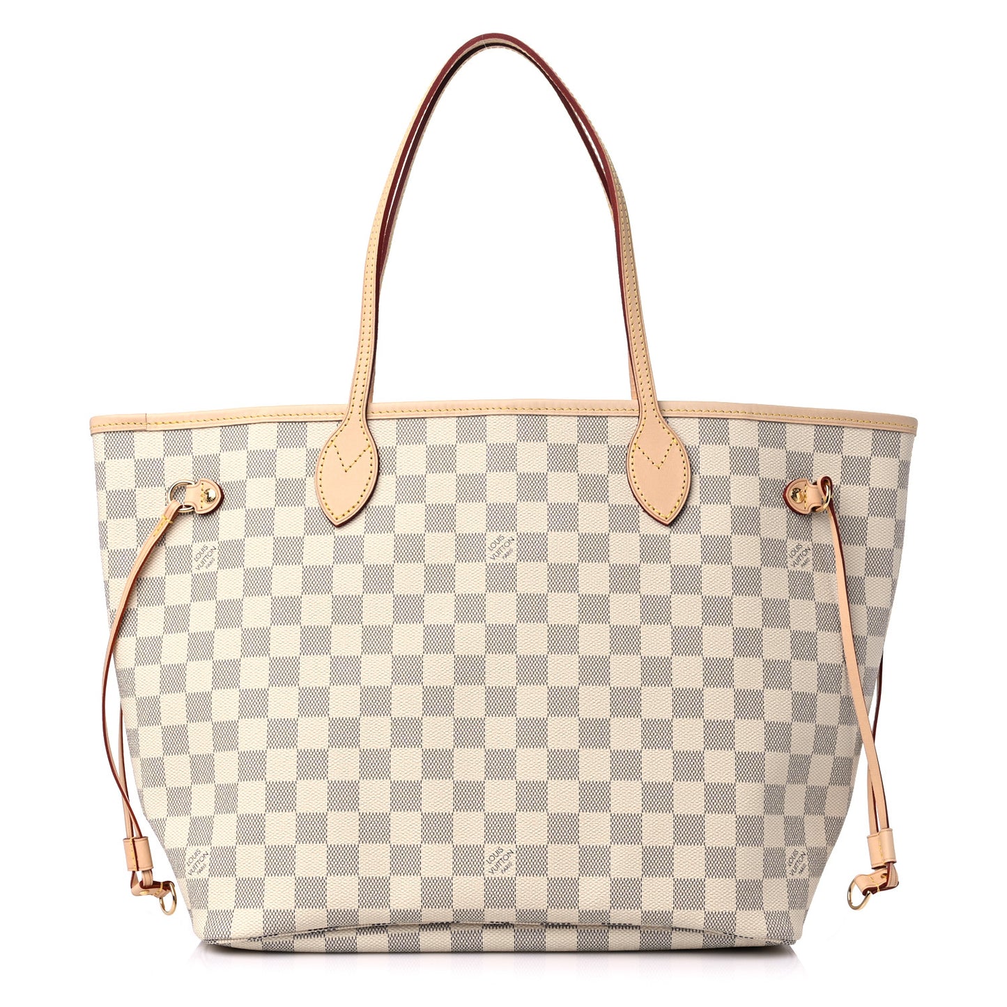 Damier Azur Neo Neverfull MM Rose Ballerine