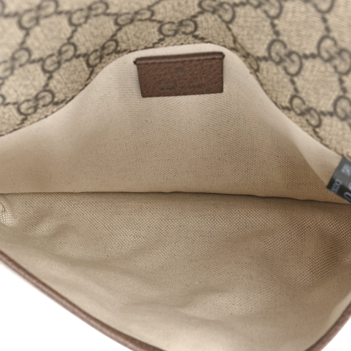 GG Supreme Monogram Neo Vintage Web Belt Bag Brown