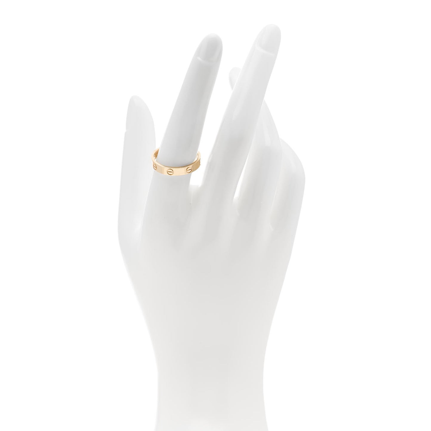 18K Yellow Gold 3.5mm LOVE Wedding Band Ring 57 8