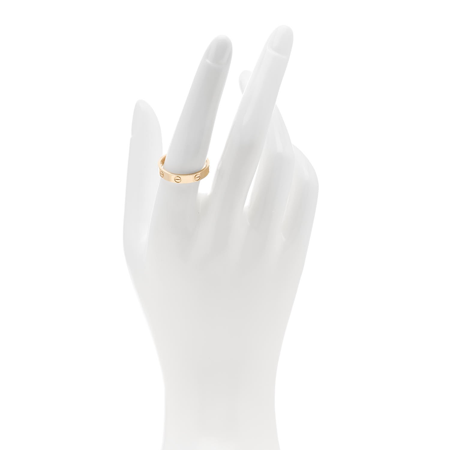 Cartier 18K Yellow Gold 3.5mm LOVE Wedding Band Ring 57 8 2 of 5