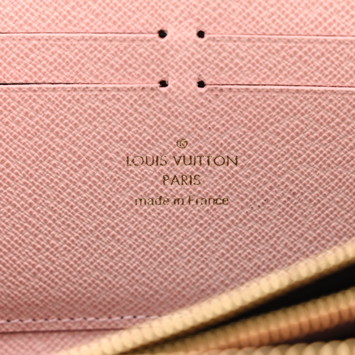 Monogram Clemence Wallet Rose Ballerine