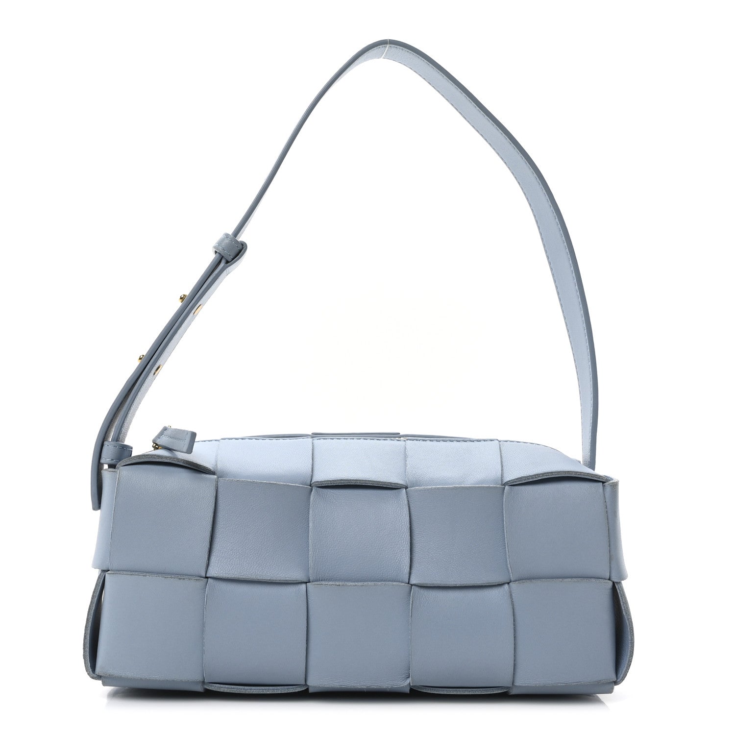 Bottega Veneta Lambskin Maxi Intrecciato Small Brick Cassette Bag