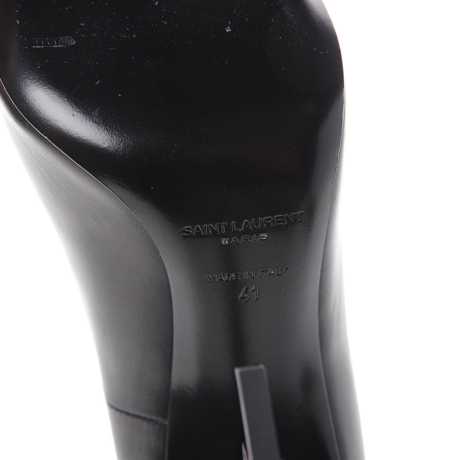 Saint Laurent Calfskin Opyum 110 Pumps 41 Black 7 of 7