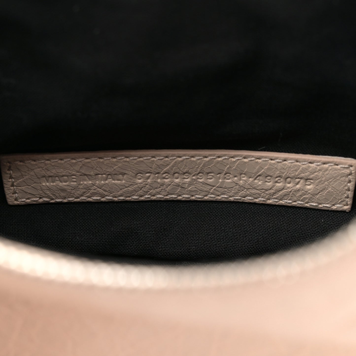 Agneau Arena Le Cagole Shoulder Bag XS Sand Beige