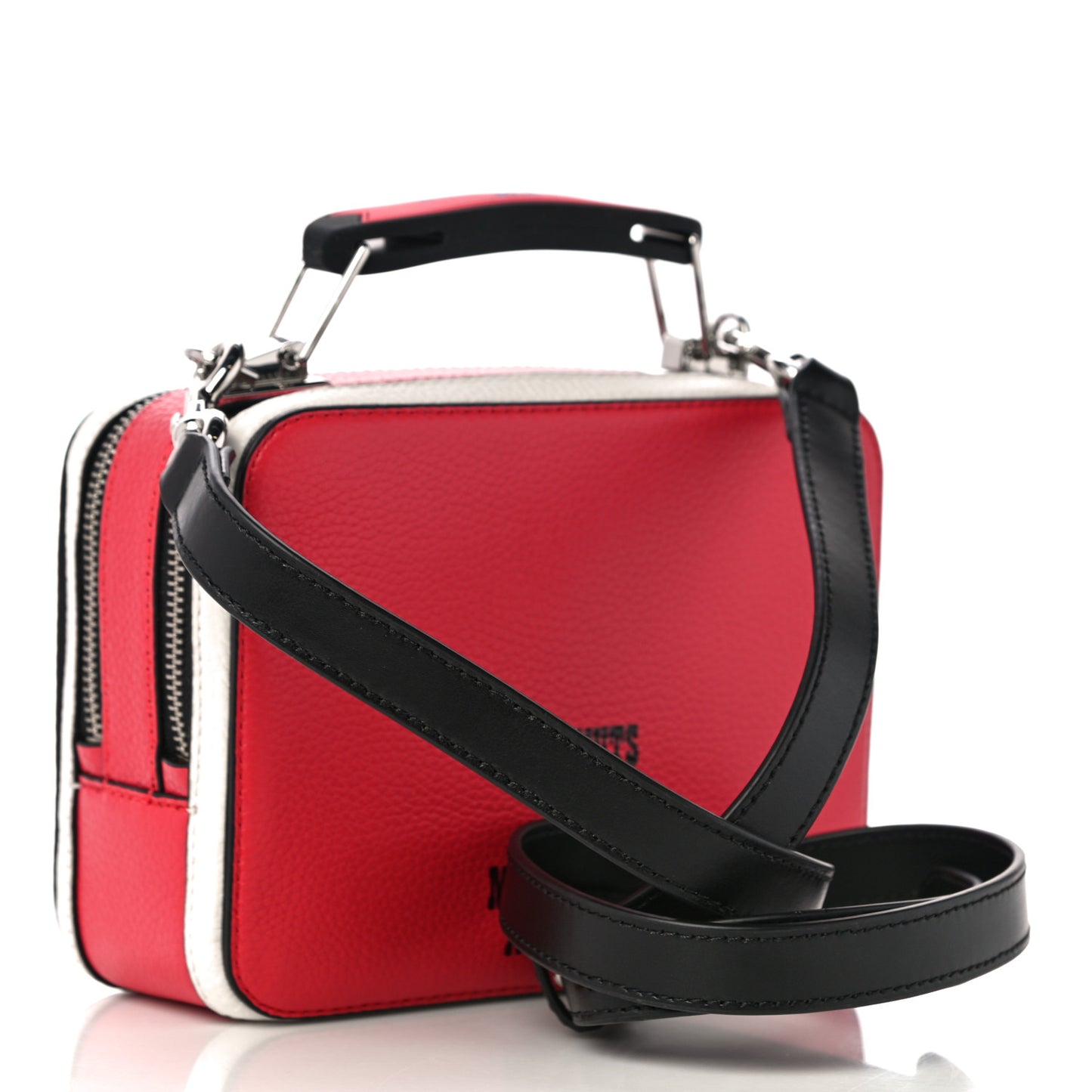 X Peanuts Calfskin The Box Crossbody Red