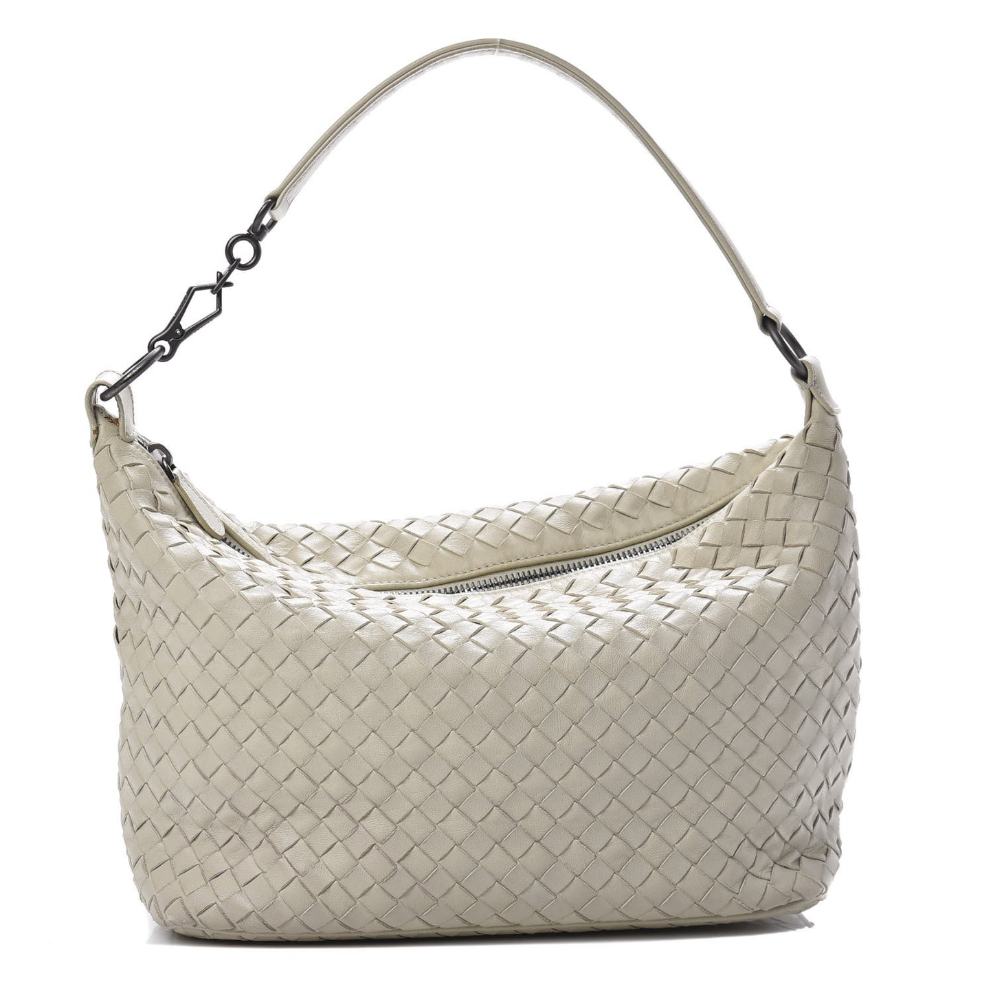 Nappa Intrecciato Small Shoulder Bag Cream