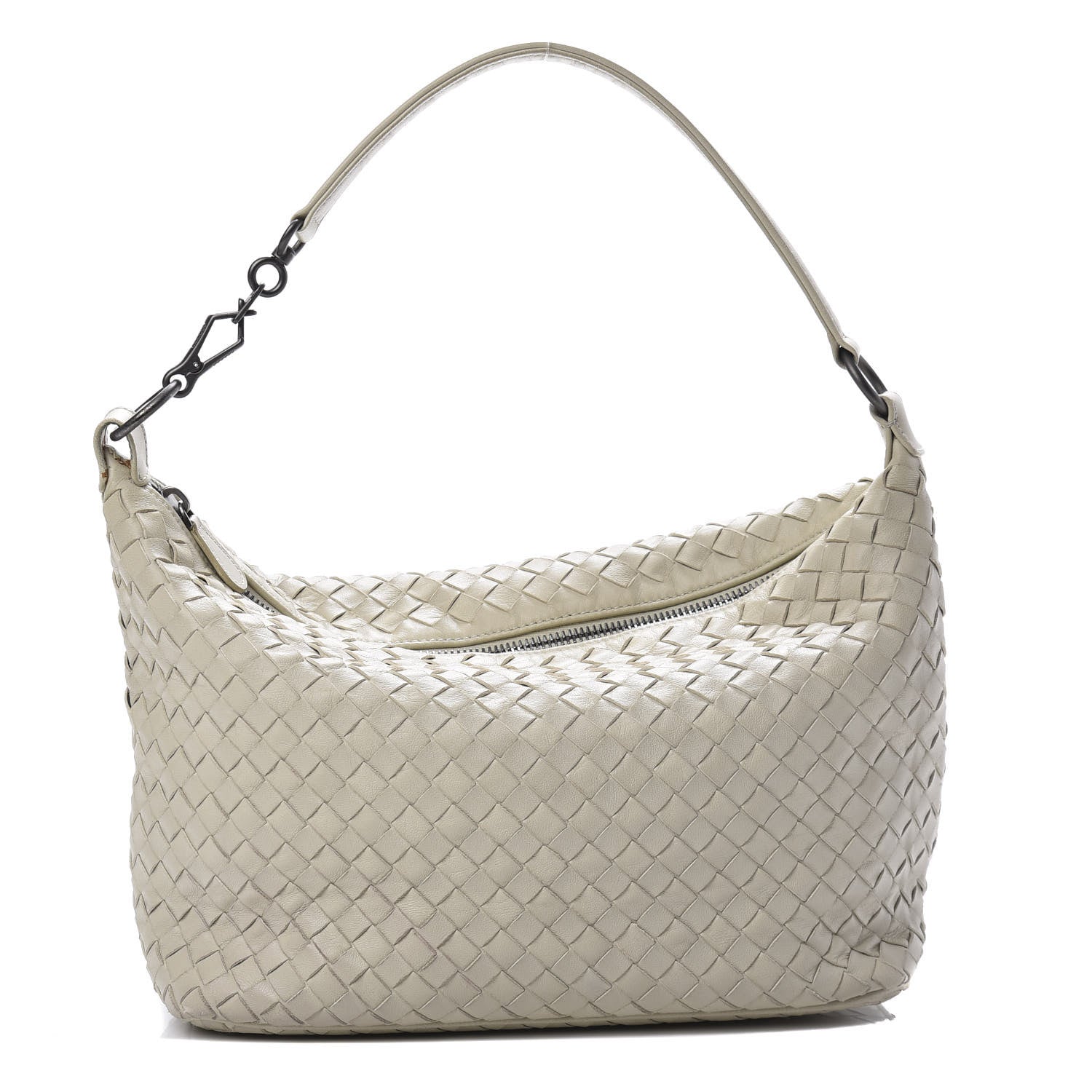 Bottega Veneta Nappa Intrecciato Small Shoulder Bag Cream 1 of 15