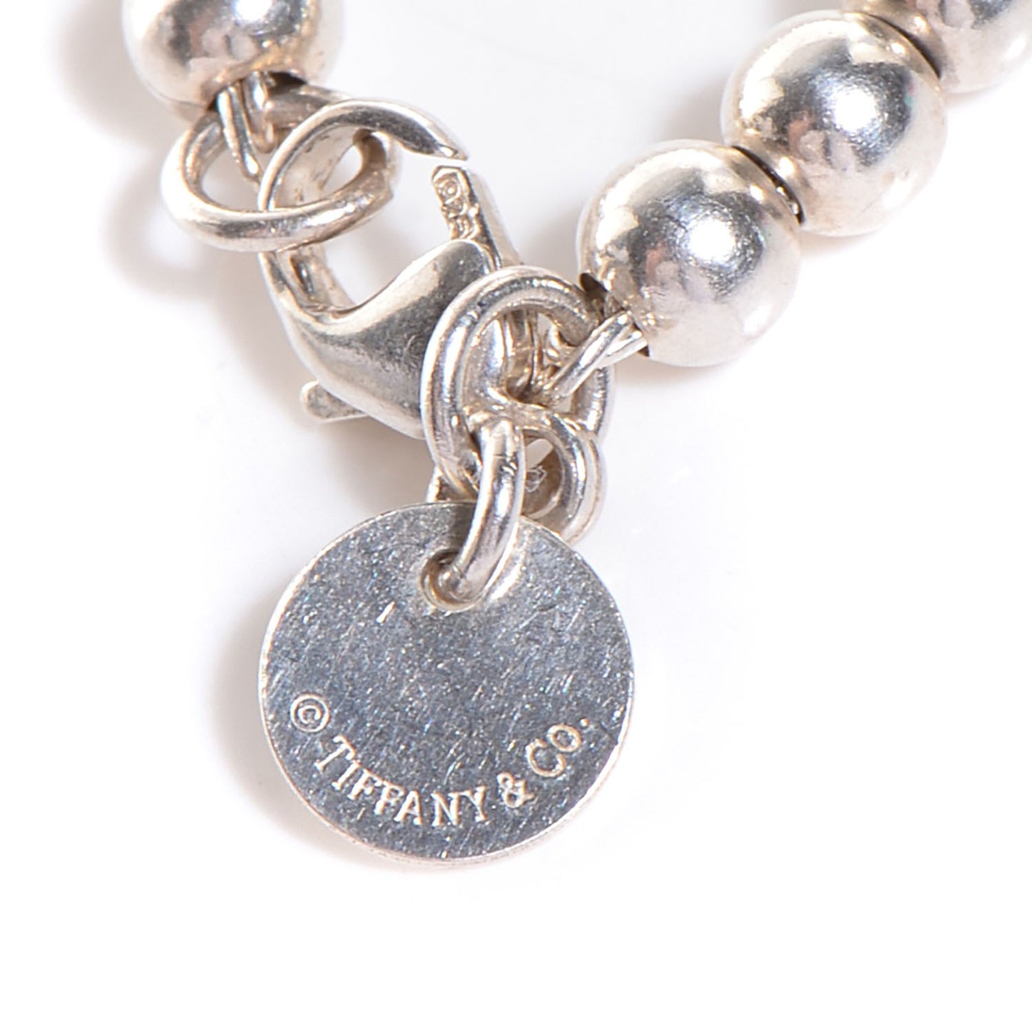 Sterling Silver 18K Rose Gold Return to Heart Bead Bracelet